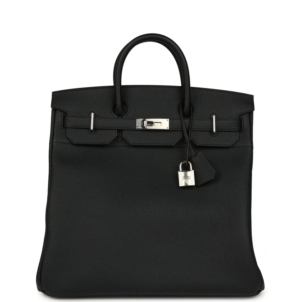 Hermès HAC 40 Black Togo Palladium Hardware
