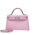 Hermès Mauve Sylvestre Epsom Mini Kelly 20 Palladium Hardware