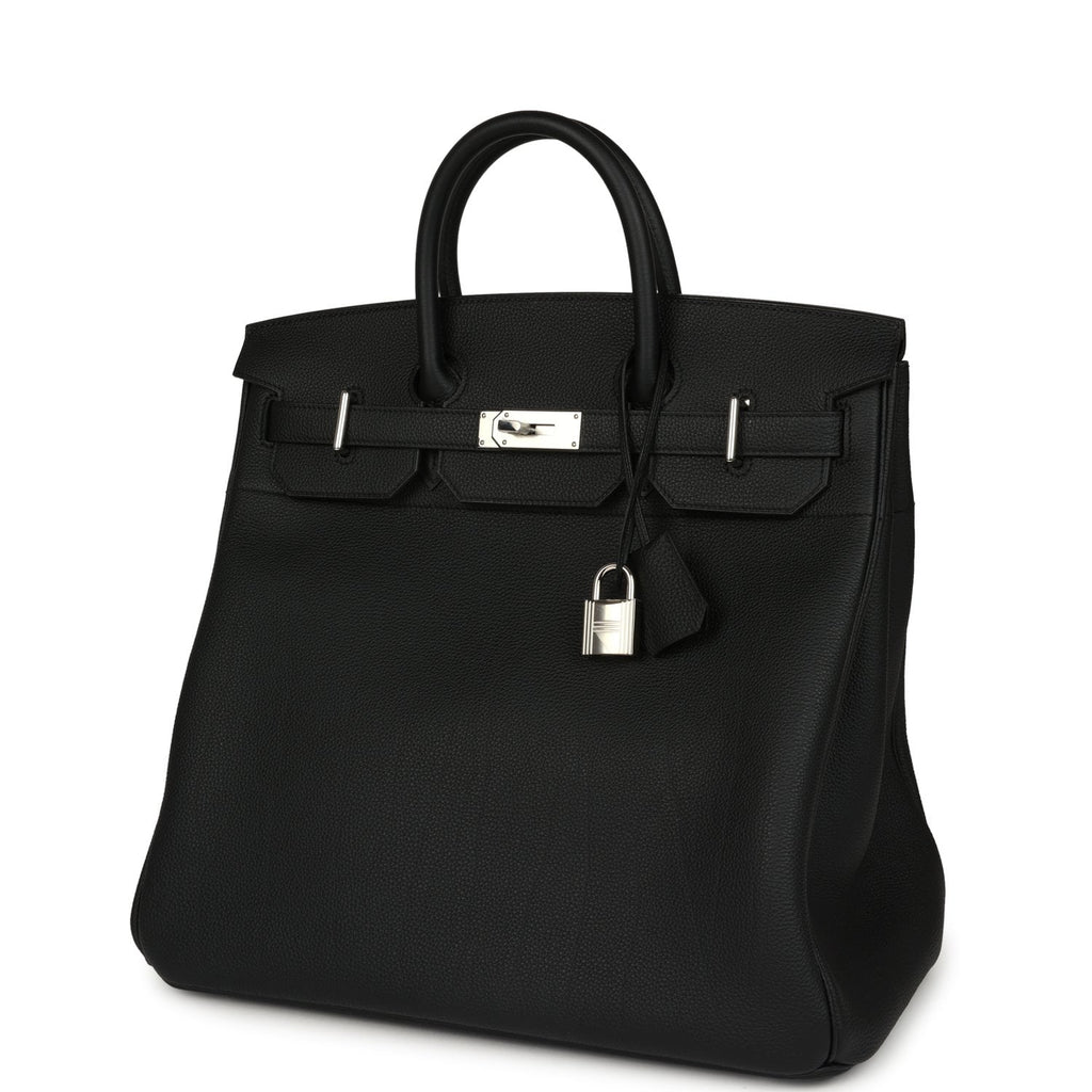 Hermès HAC 40 Black Togo Palladium Hardware