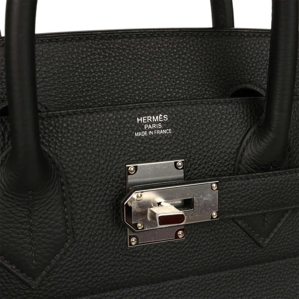 Hermès HAC 40 Black Togo Palladium Hardware
