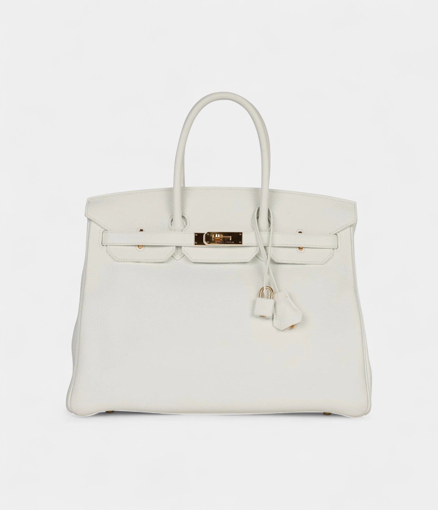 Hermès Birkin 35 White Clemence Gold Hardware