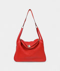 Hermès 2012 Clemence Lindy 30 Red Shoulder Bag