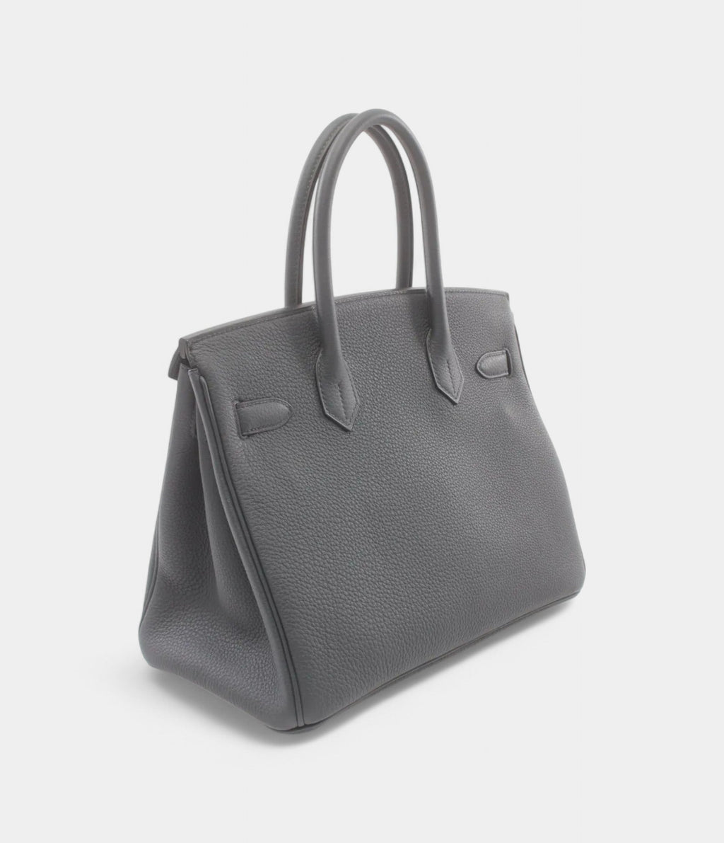 Hermès 2024 Birkin 30 Dark Grey Tote Bag