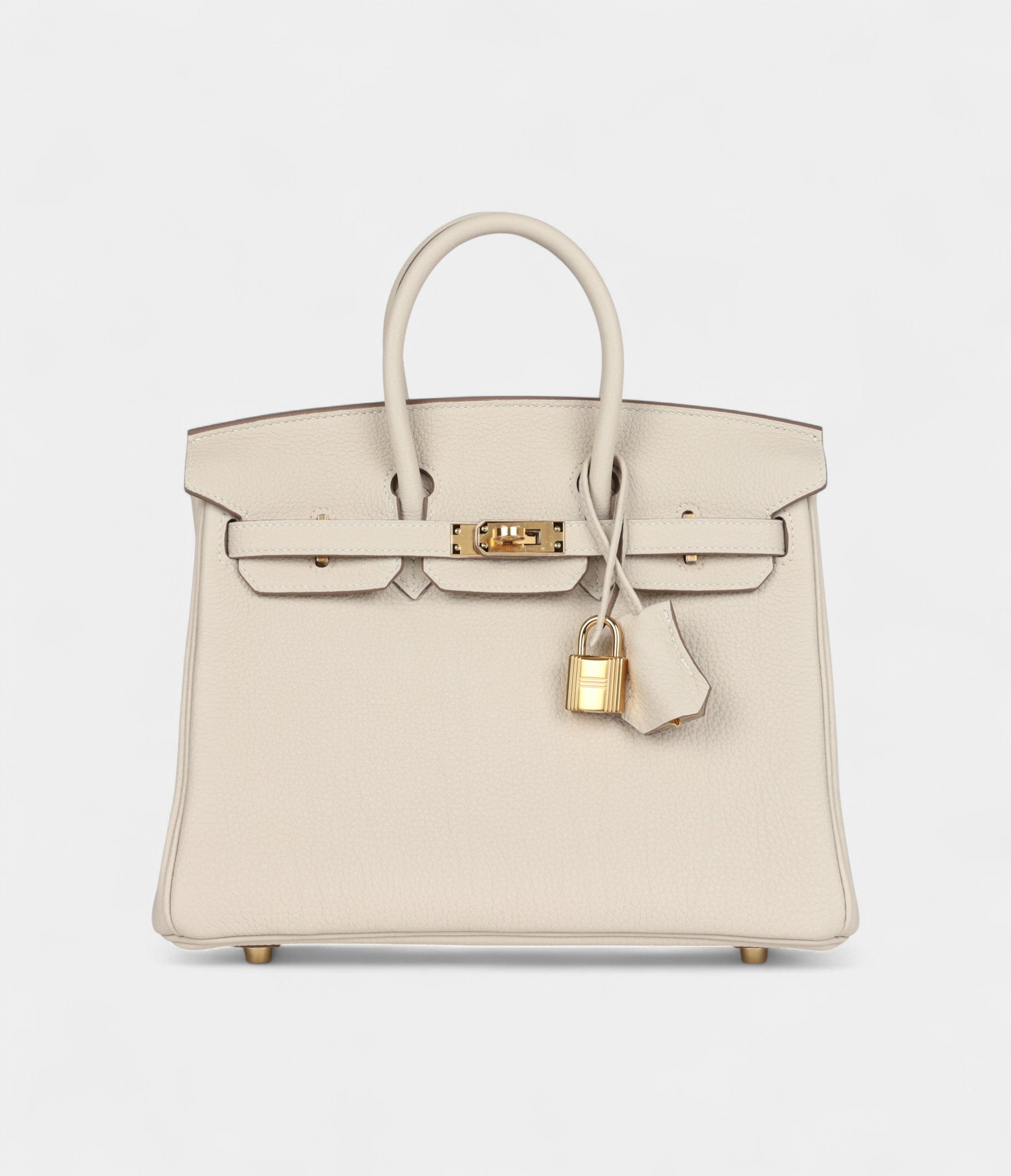 Hermès Birkin 25 Craie Togo Gold Hardware