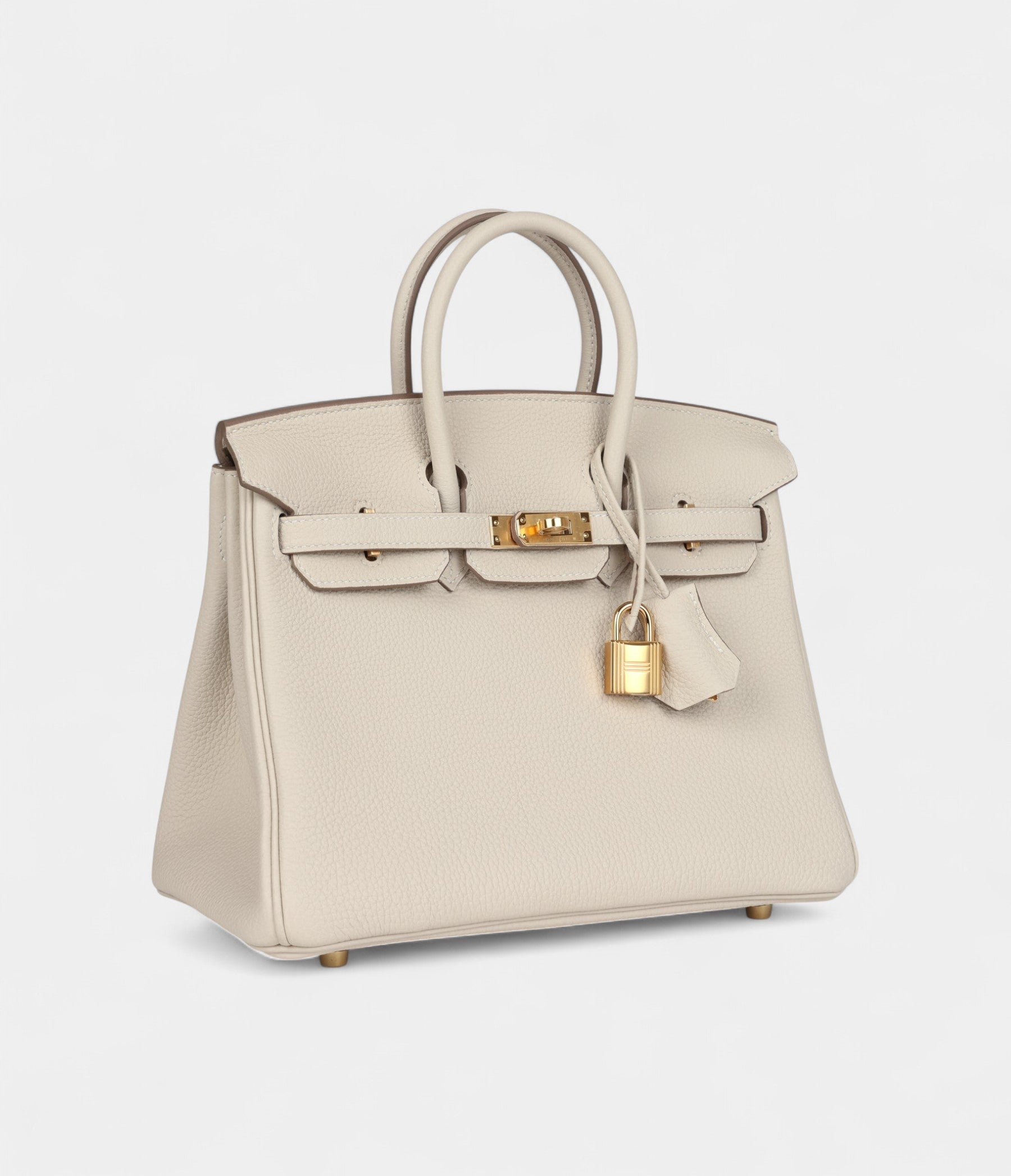 Hermès Birkin 25 Craie Togo Gold Hardware
