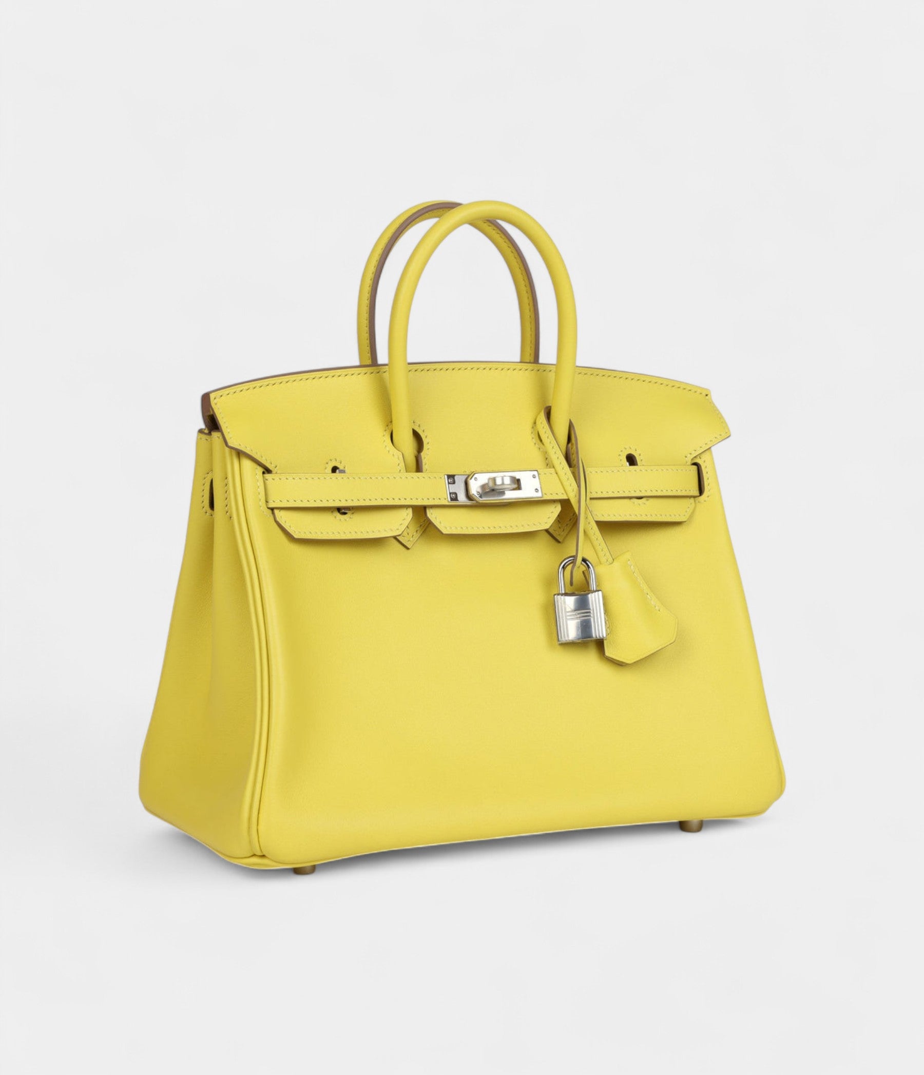 Hermès Birkin 25 Lime Swift Palladium Hardware