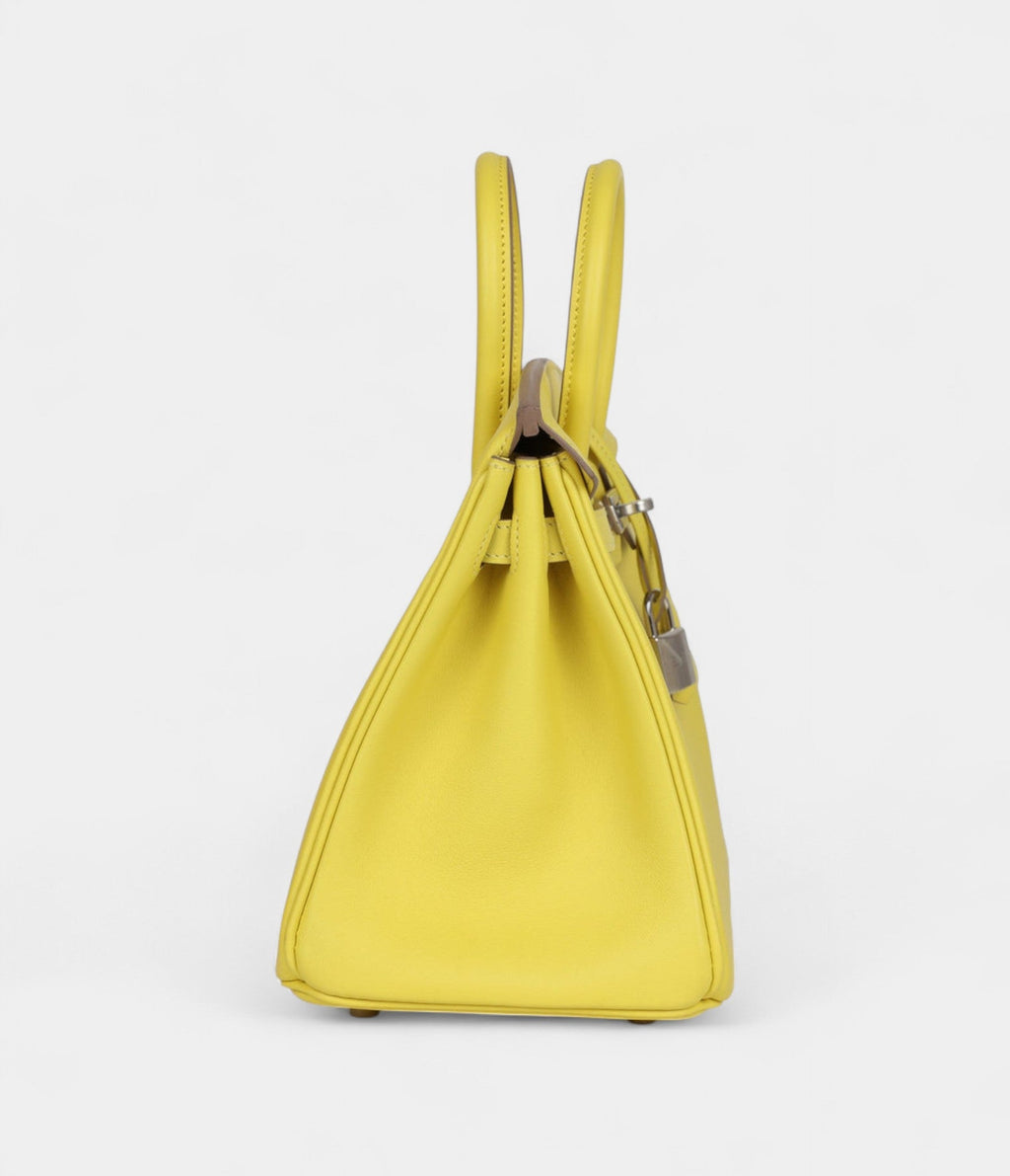 Hermès Birkin 25 Lime Swift Palladium Hardware