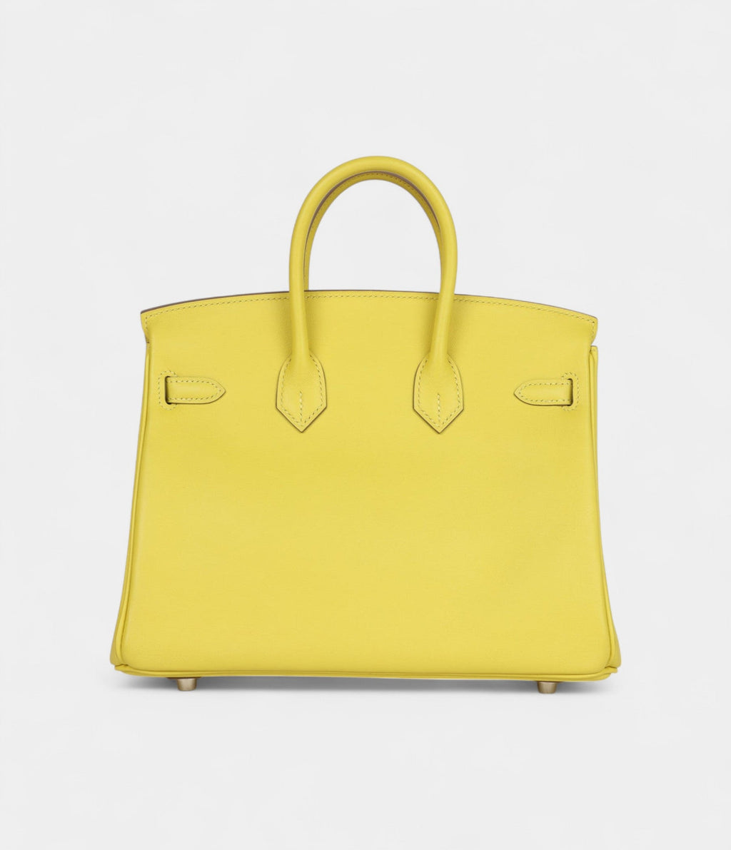 Hermès Birkin 25 Lime Swift Palladium Hardware