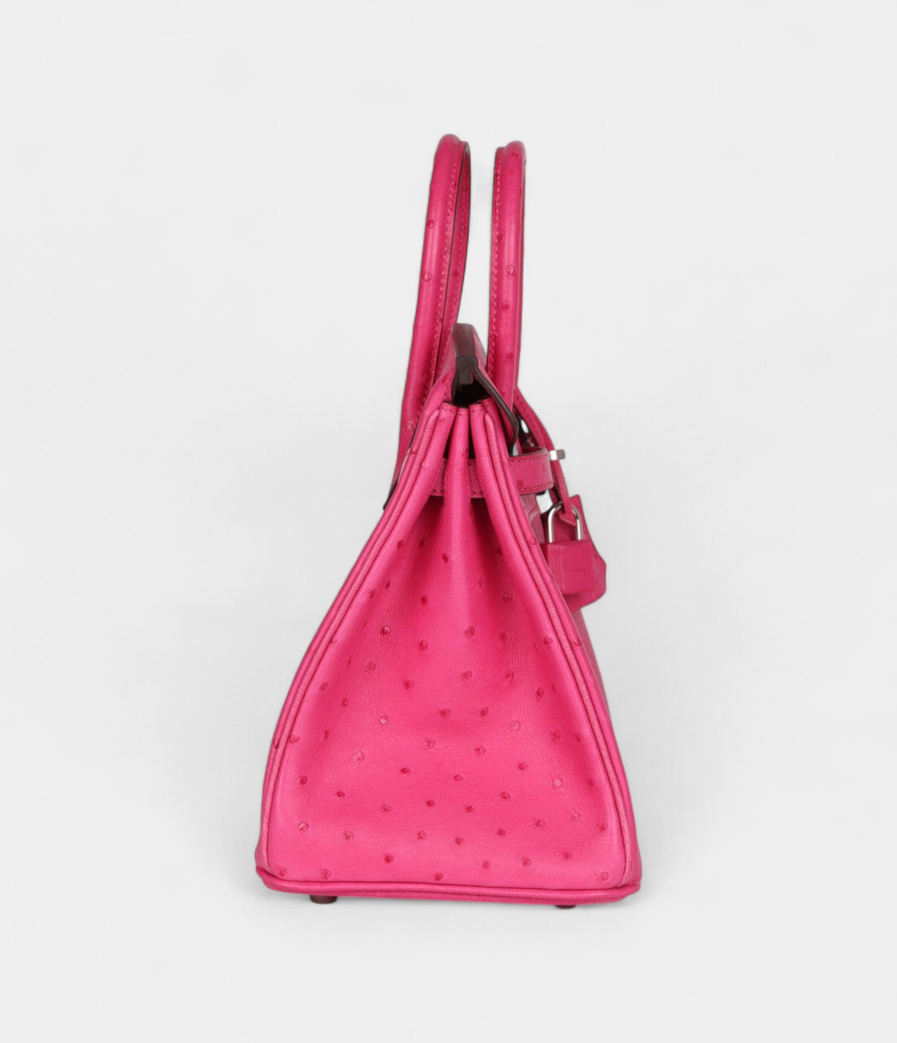Hermès Birkin 25 Rose Tyrien Ostrich Palladium Hardware