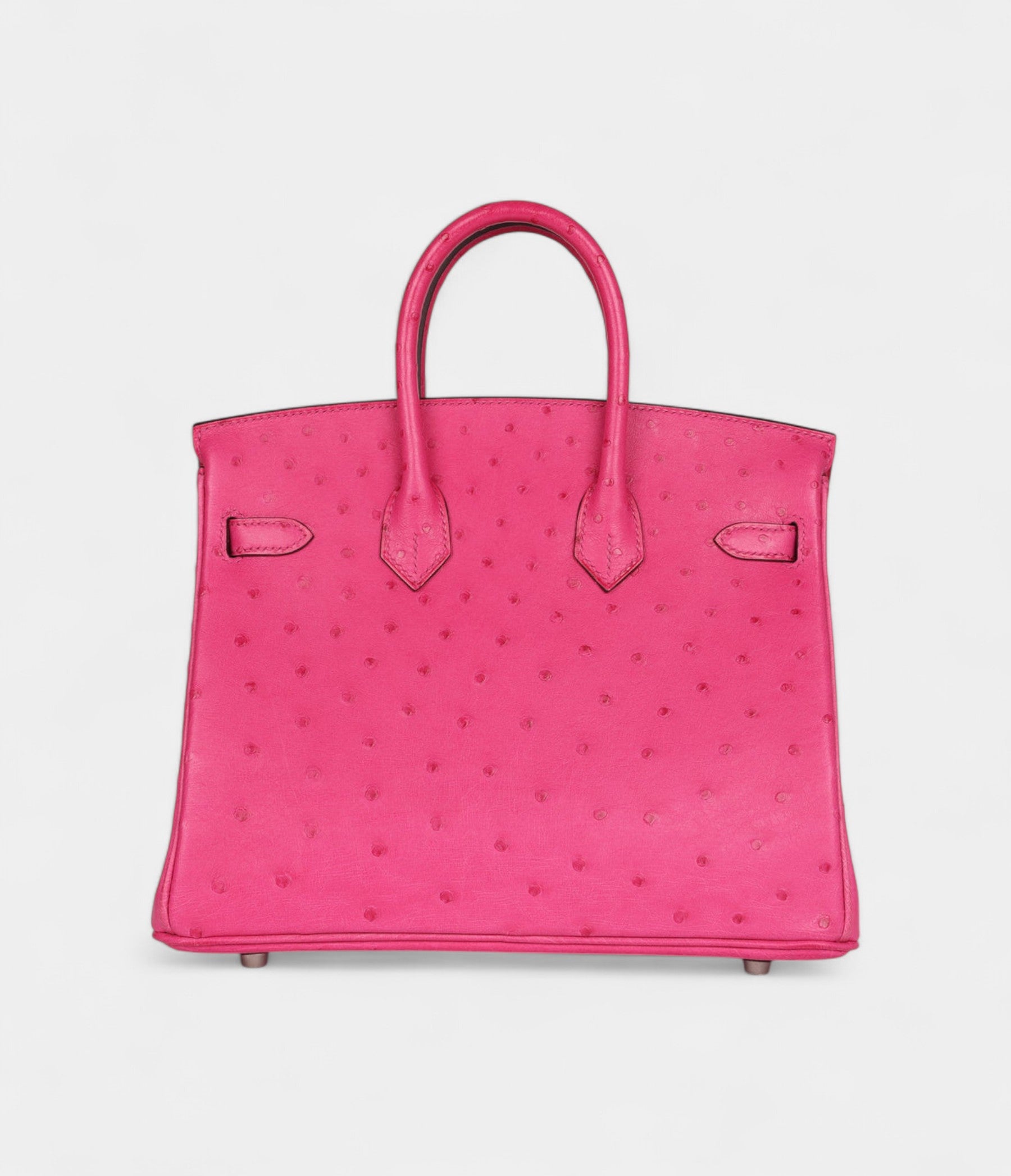 Hermès Birkin 25 Rose Tyrien Ostrich Palladium Hardware