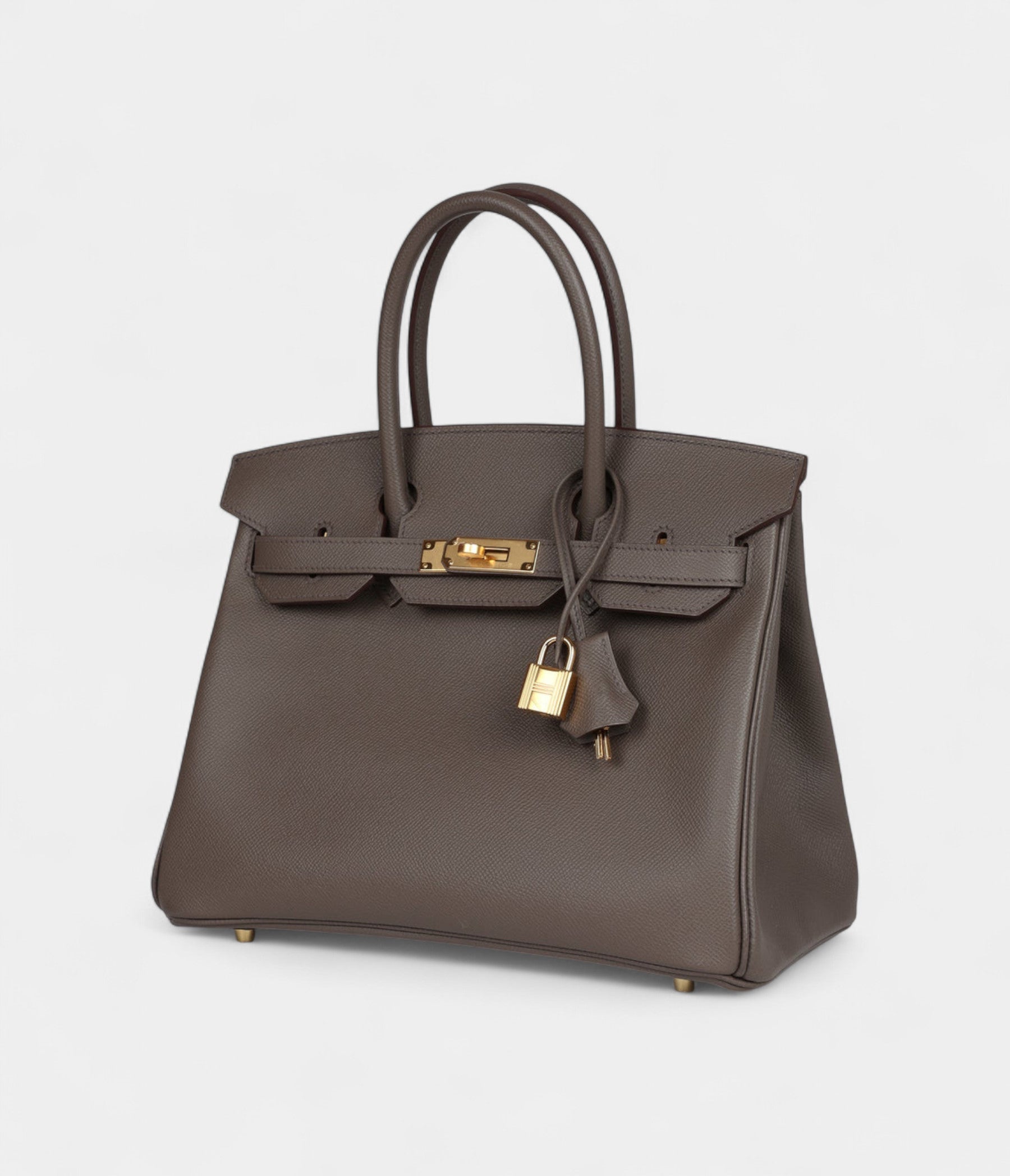 Hermès Birkin 30 Etain Epsom Gold Hardware