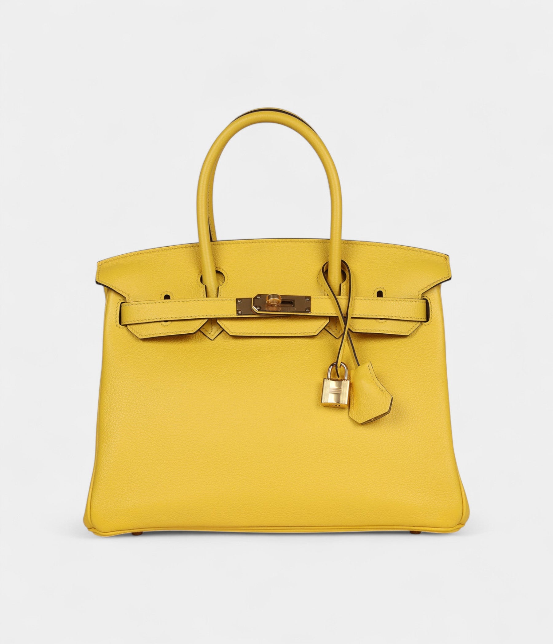 Hermès Birkin 30 Jaune de Naples Novillo Gold Hardware