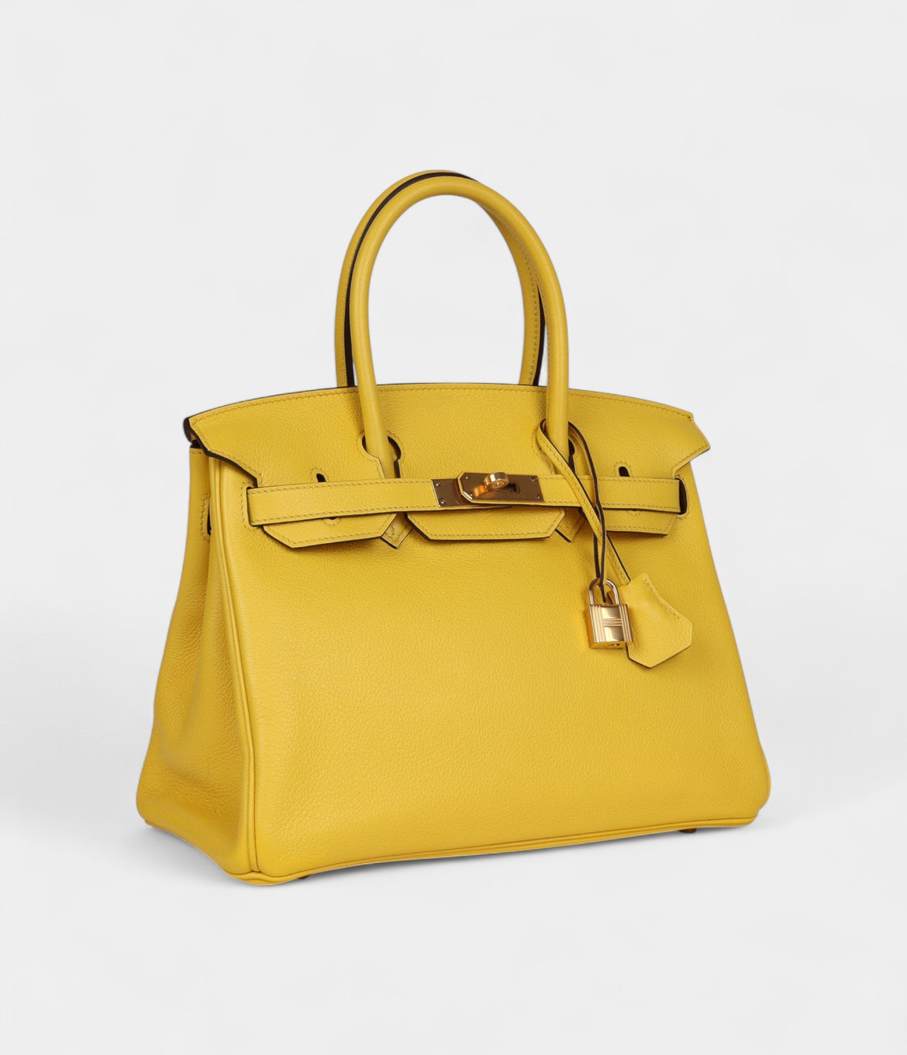Hermès Birkin 30 Jaune de Naples Novillo Gold Hardware
