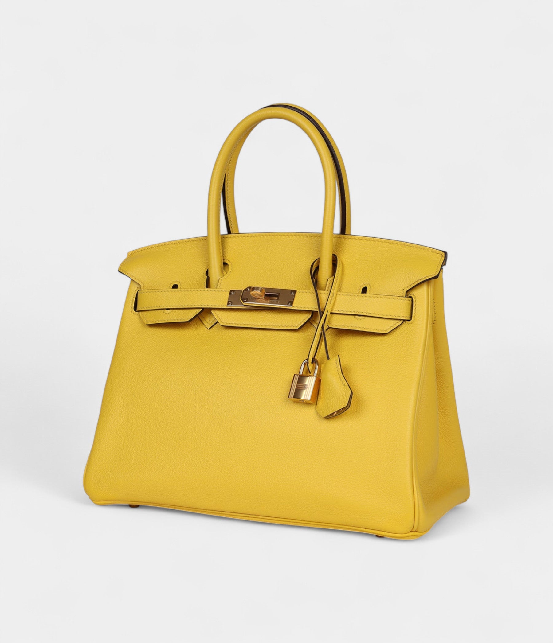 Hermès Birkin 30 Jaune de Naples Novillo Gold Hardware