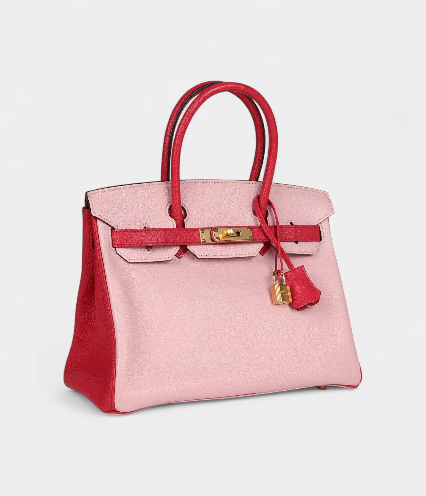 Hermès Birkin 30 Rose Sakura and Rose Extreme Chevre Gold Hardware
