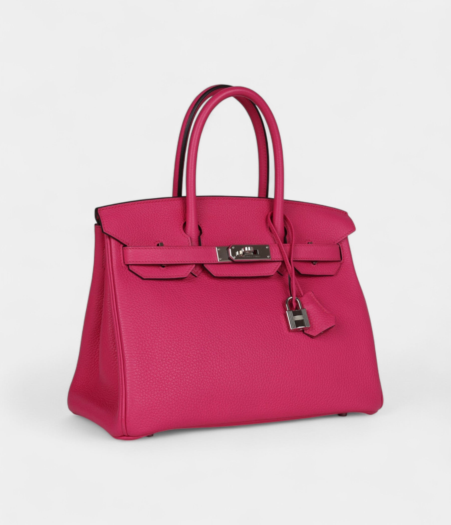 Hermès Birkin 30 Rose Shocking Clemence Palladium Hardware