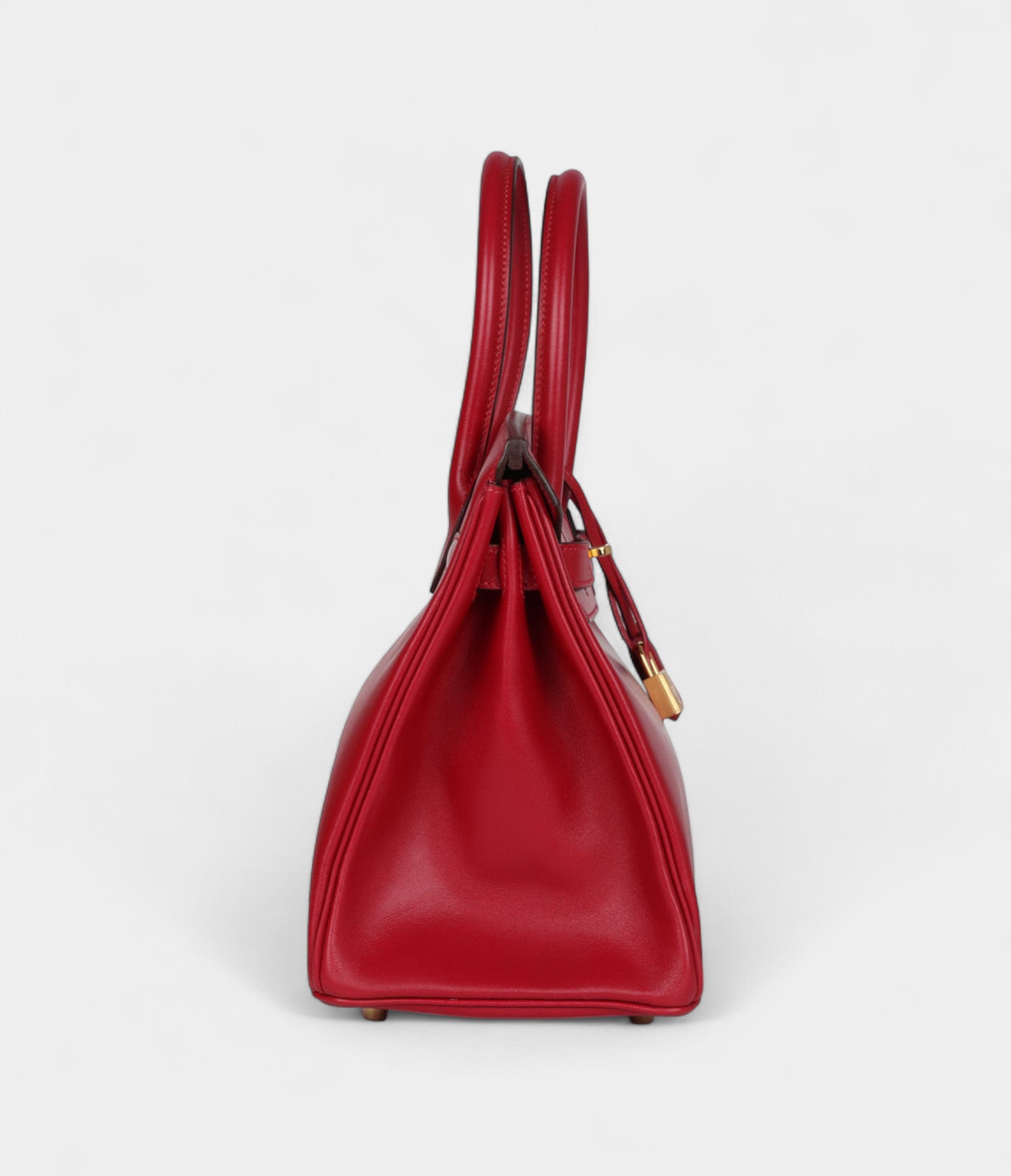 Hermès Birkin 30 Rouge Vif Tadelakt Gold Hardware