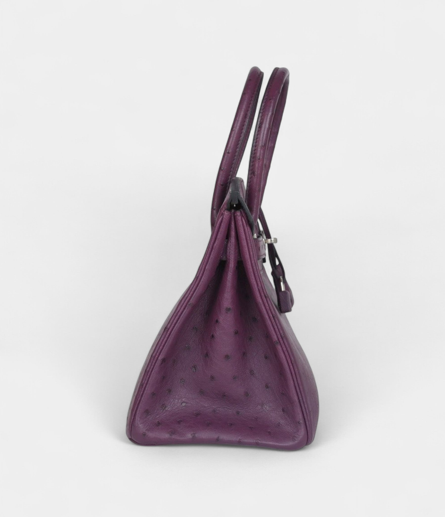 Hermès Birkin 30 Violet Ostrich Palladium Hardware