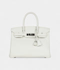 Hermès Birkin 30 White Clemence Palladium Hardware