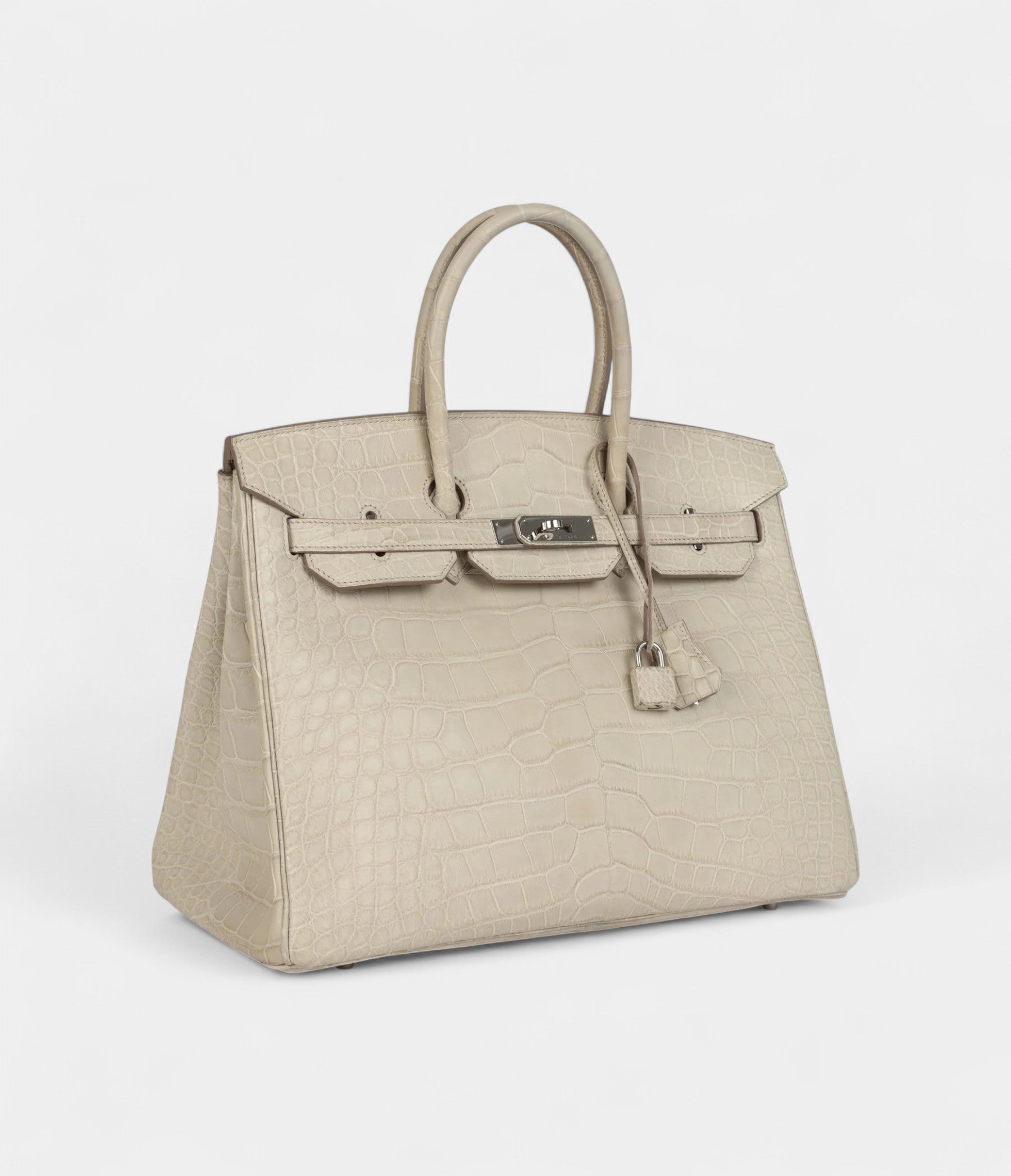 Hermès Birkin 35 Beton Matte Alligator Palladium Hardware