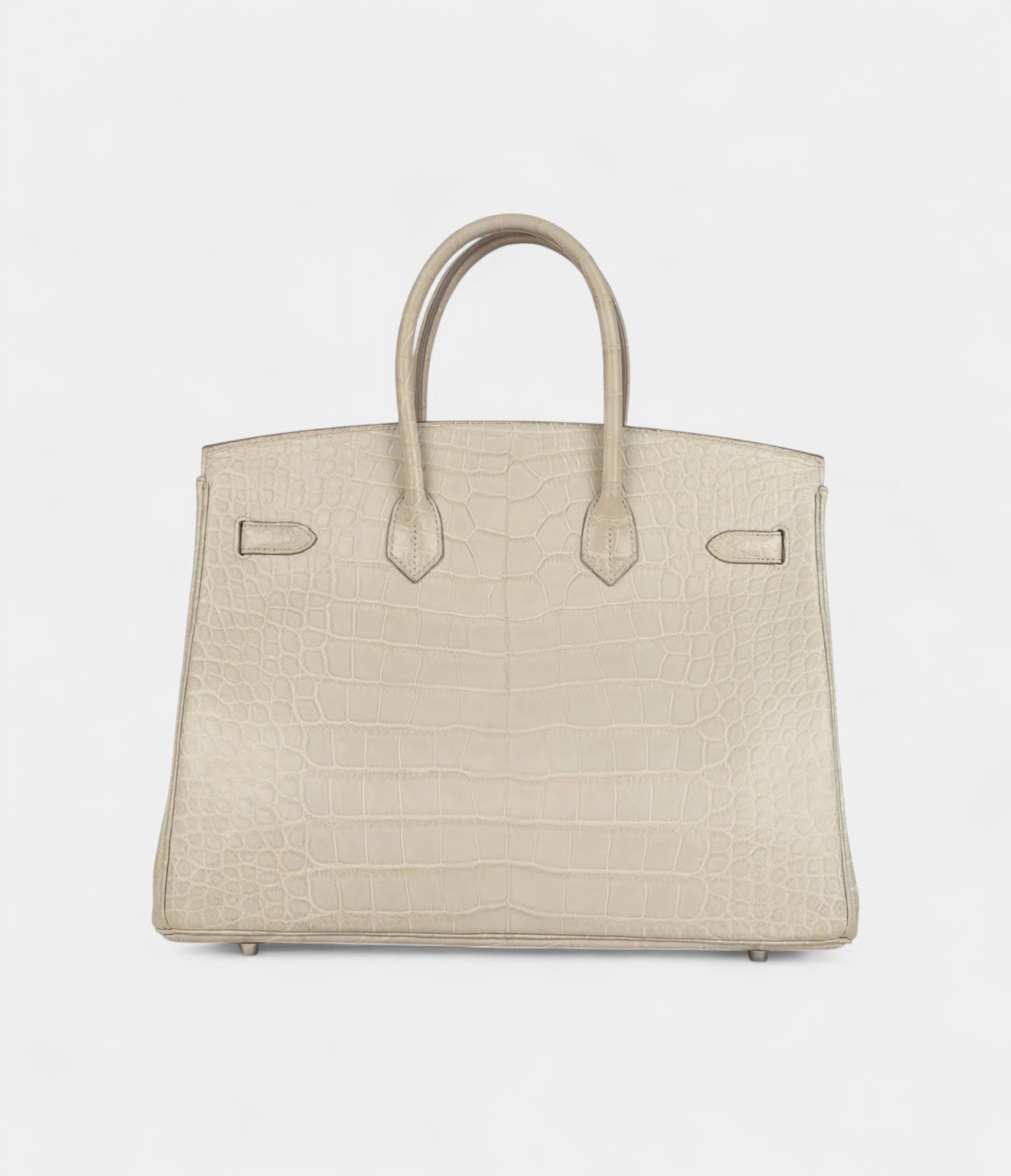 Hermès Birkin 35 Beton Matte Alligator Palladium Hardware