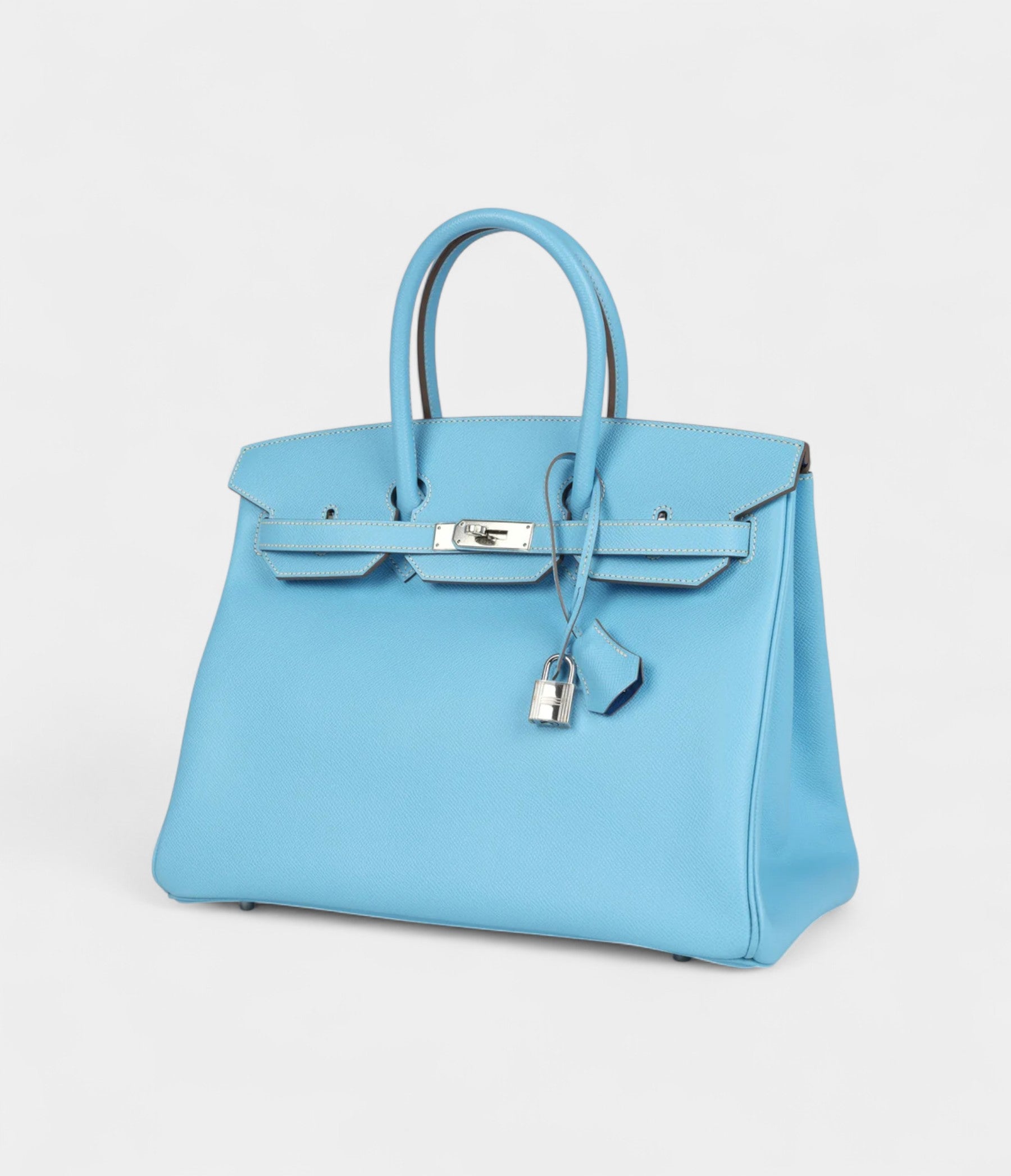 Hermès Birkin 35 Bleu Celeste Candy Epsom Palladium Hardware