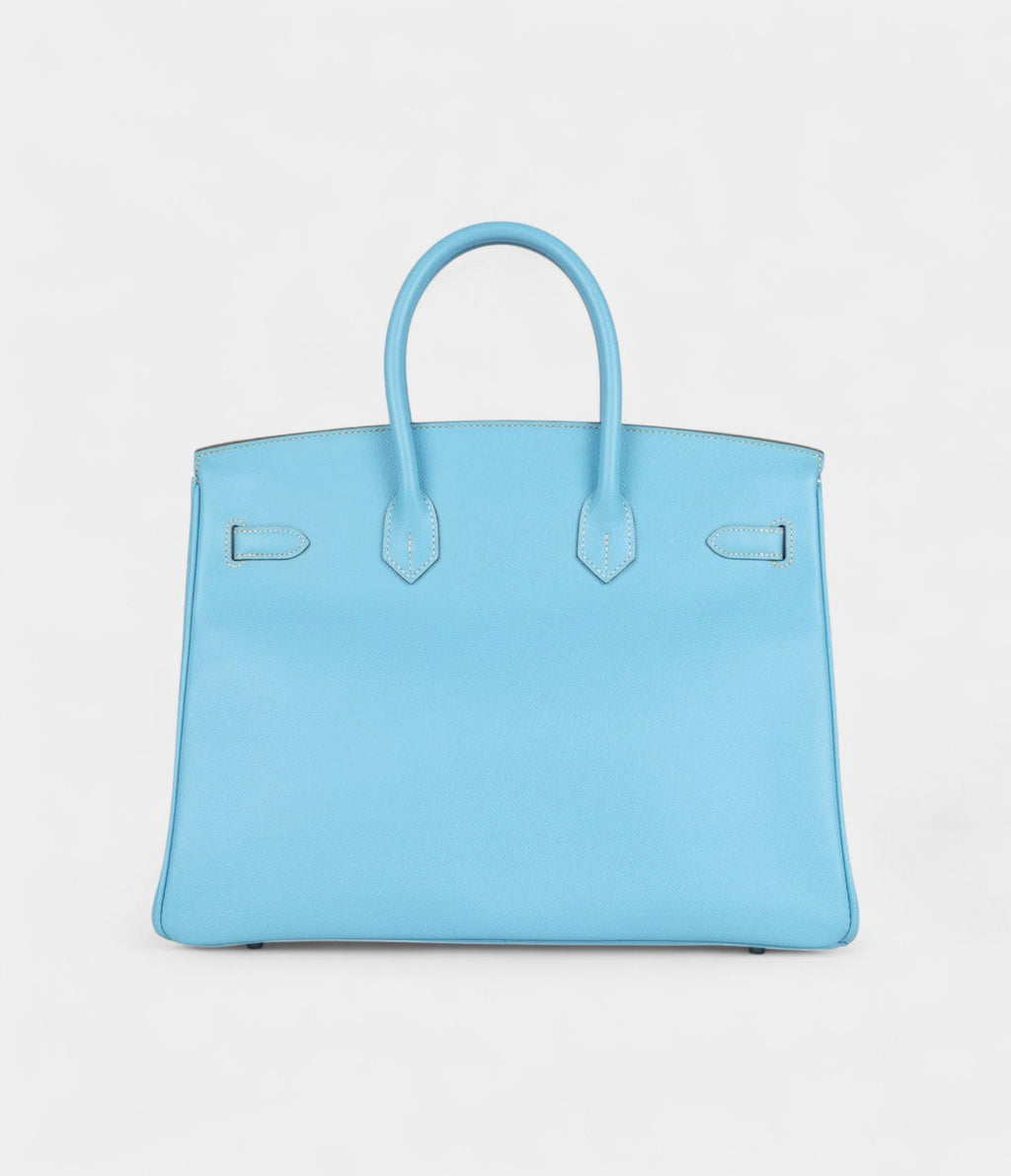 Hermès Birkin 35 Bleu Celeste Candy Epsom Palladium Hardware