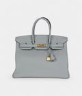 Hermès Birkin 35 Bleu Glacier Togo Gold Hardware