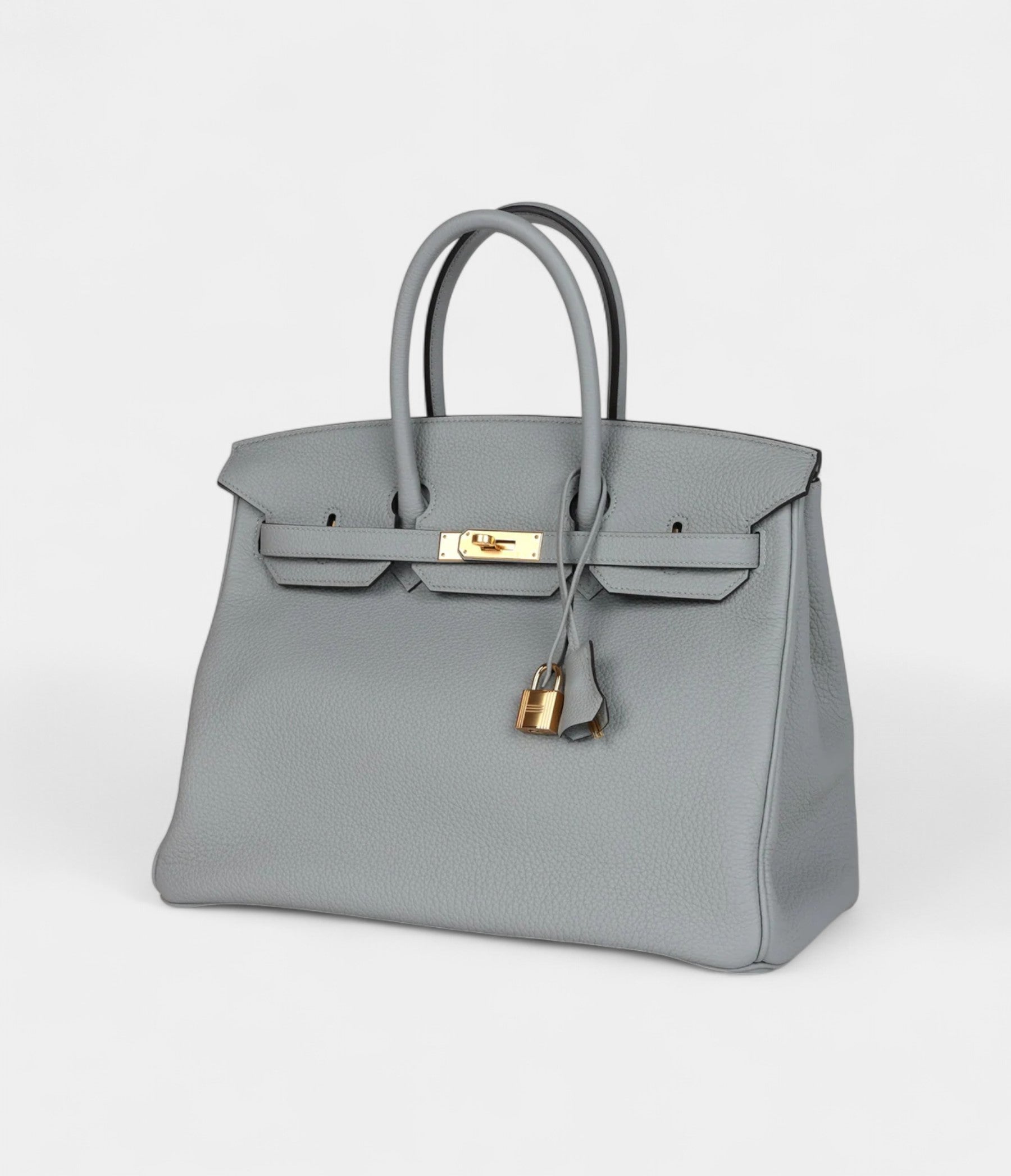 Hermès Birkin 35 Bleu Glacier Togo Gold Hardware