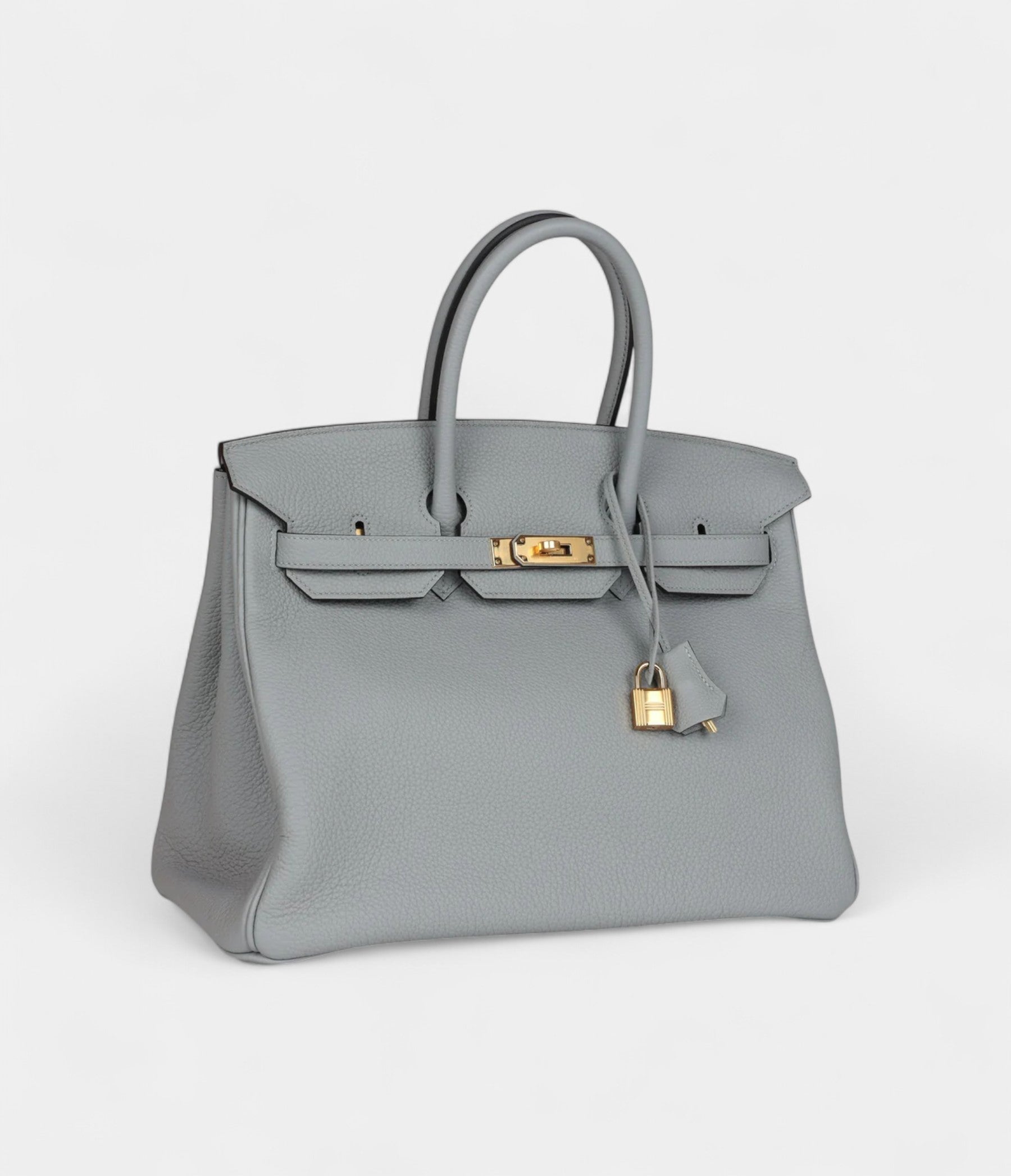 Hermès Birkin 35 Bleu Glacier Togo Gold Hardware