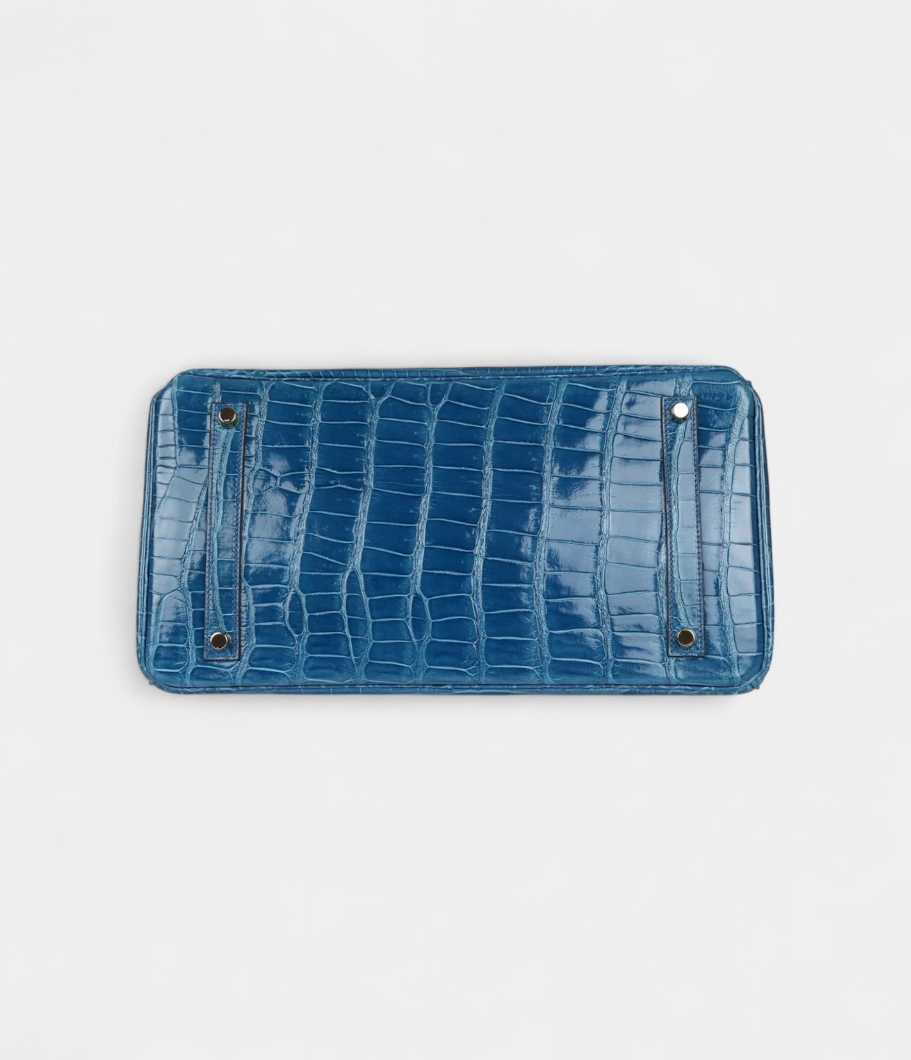 Hermès Birkin 35 Bleu Mykonos Shiny Porosus Crocodile Gold Hardware