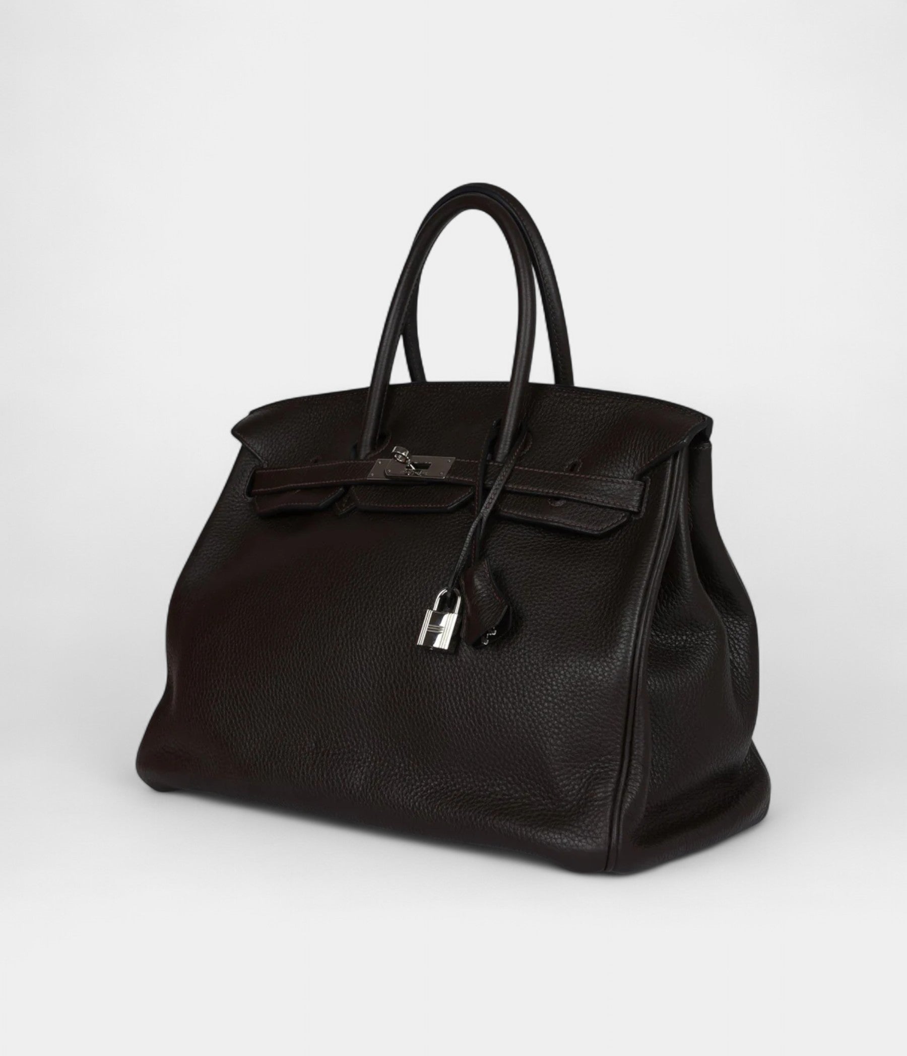 Hermès Birkin 35 Cafe Clemence Palladium Hardware