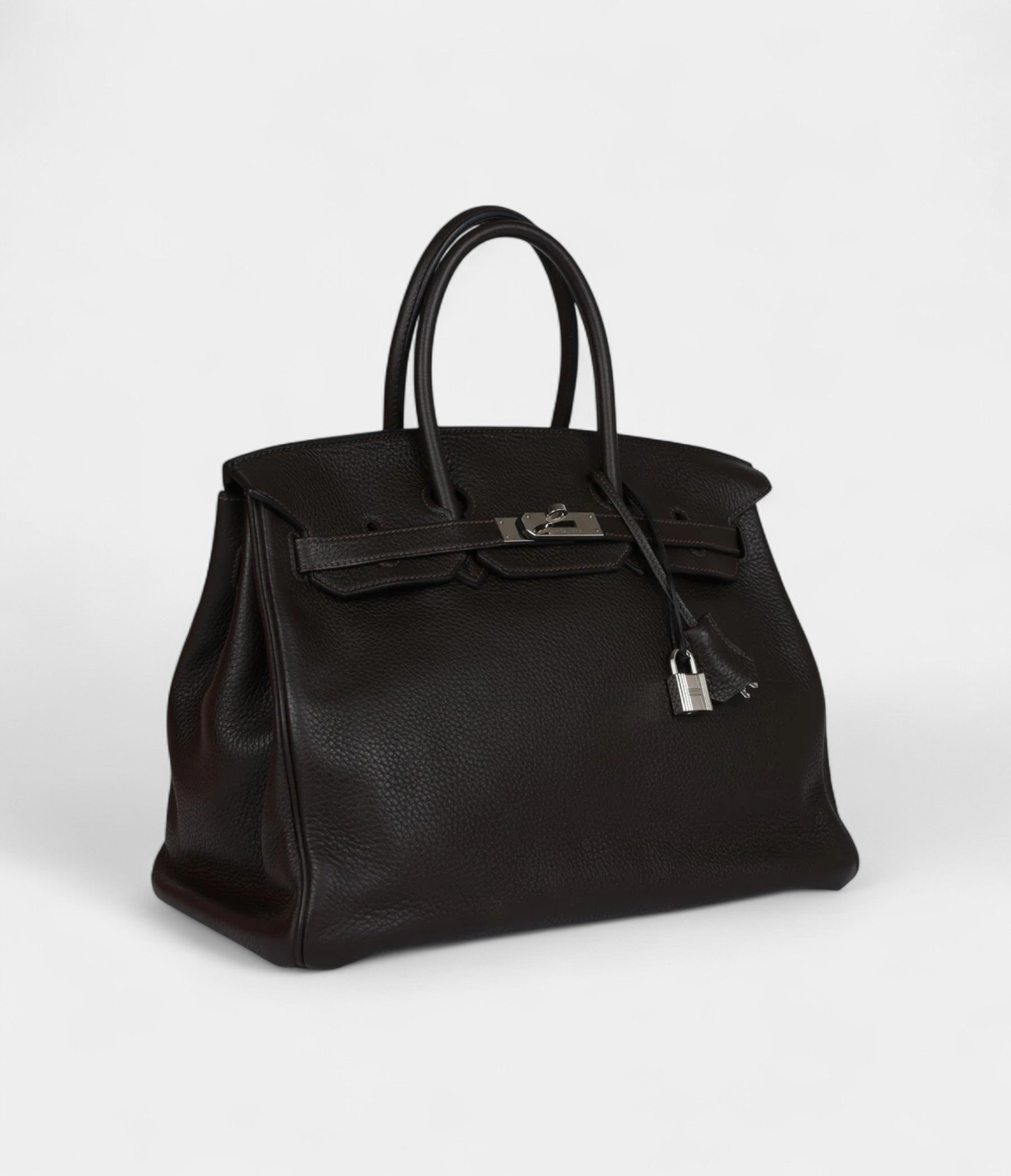 Hermès Birkin 35 Cafe Clemence Palladium Hardware