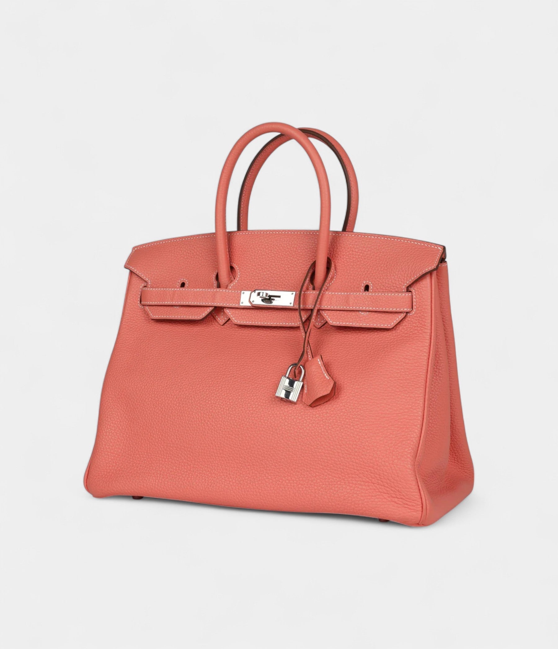 Hermès Birkin 35 Crevette Clemence Palladium Hardware