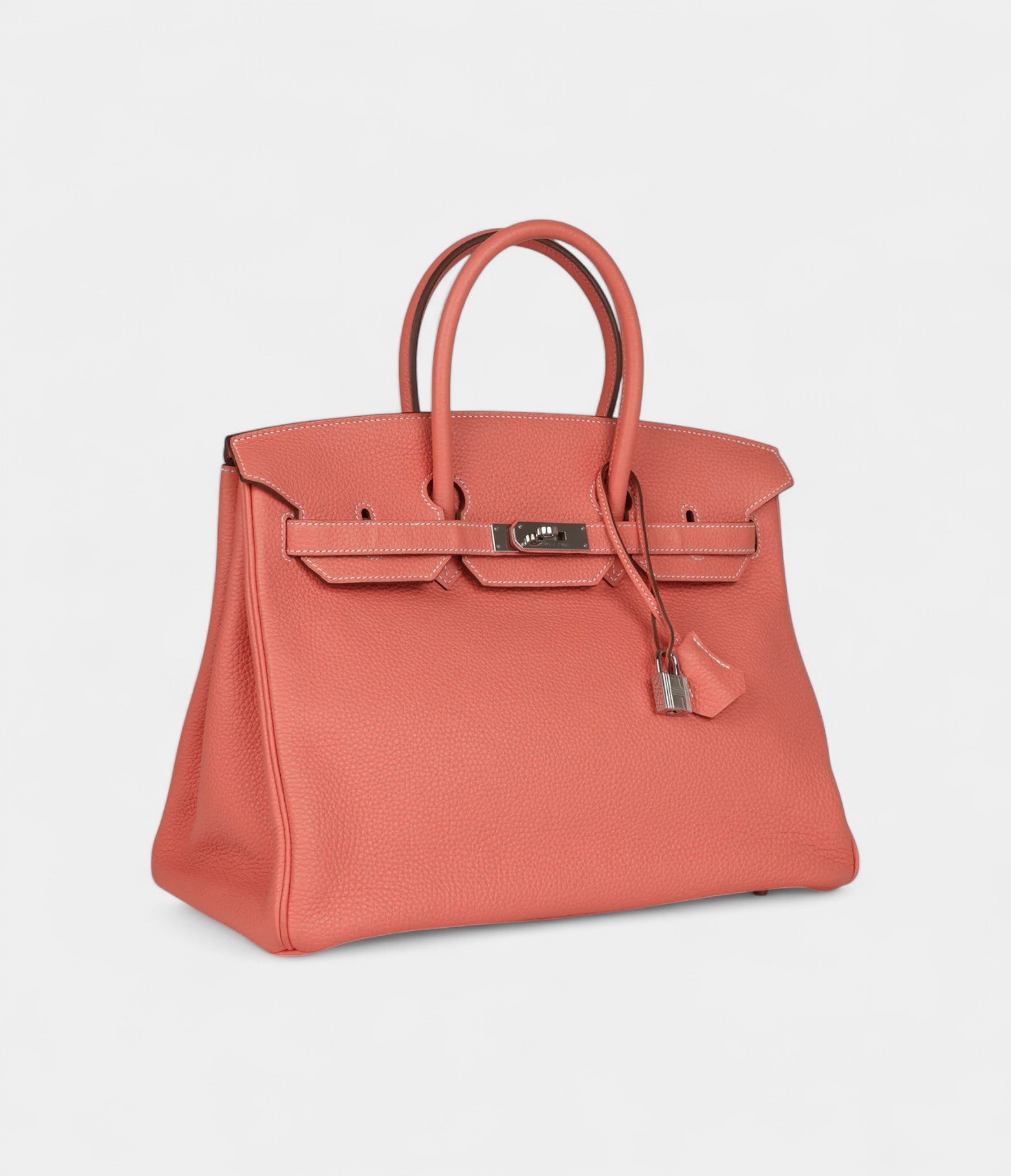 Hermès Birkin 35 Crevette Clemence Palladium Hardware