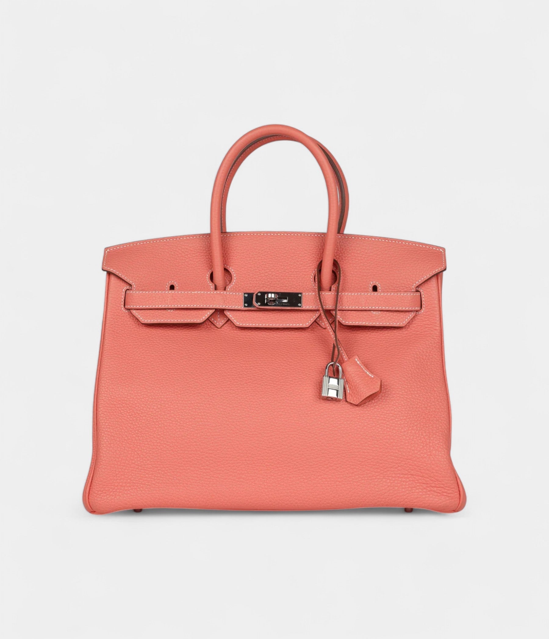 Hermès Birkin 35 Crevette Clemence Palladium Hardware