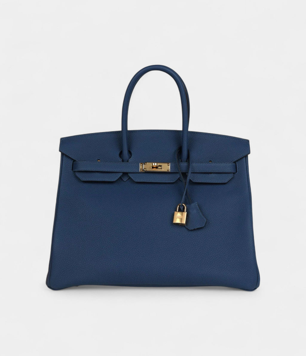 Hermès Birkin 35 Deep Bleu Togo Gold Hardware