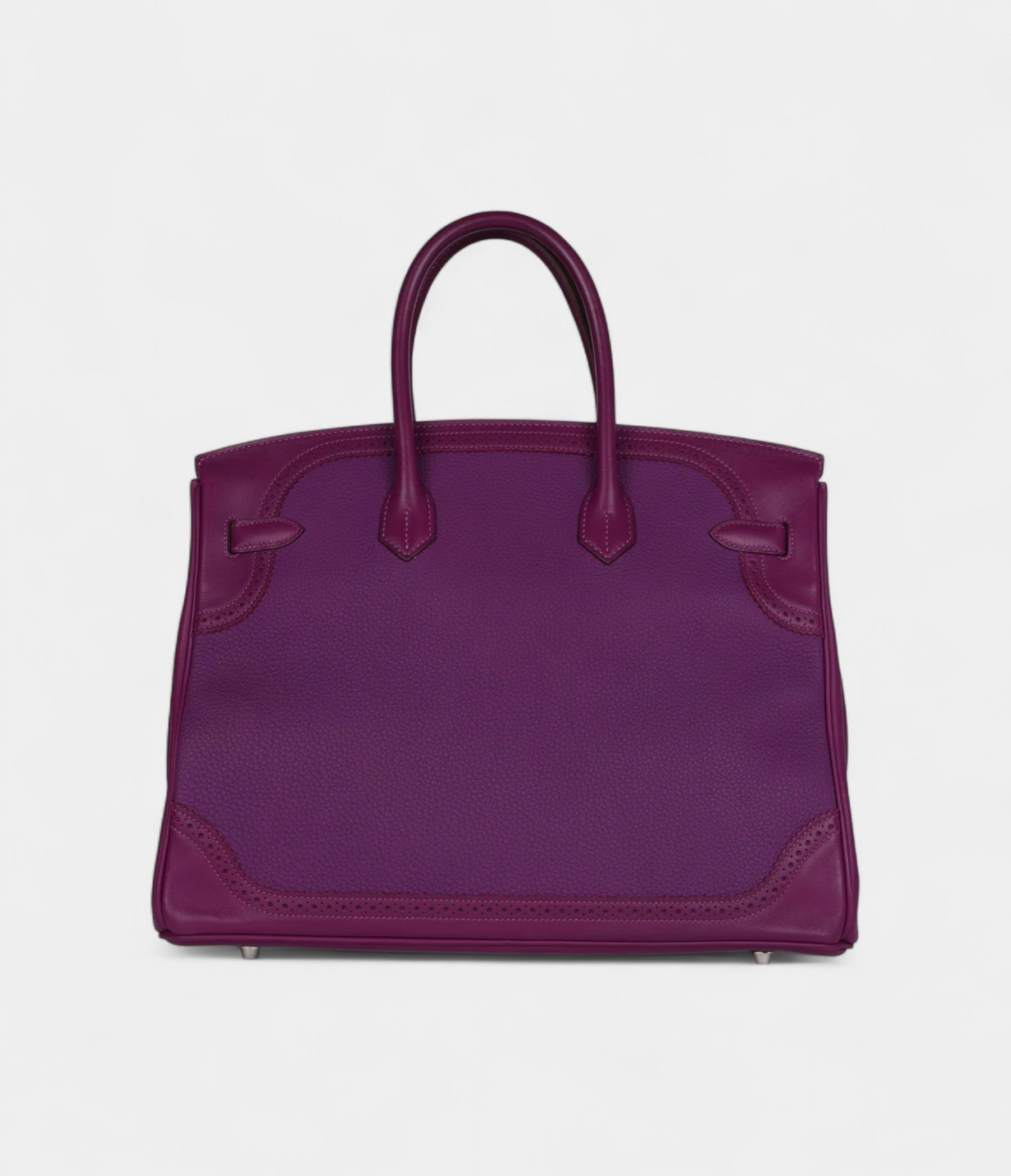 Hermès Birkin 35 Ghillies Anemone Togo and Swift Palladium Hardware