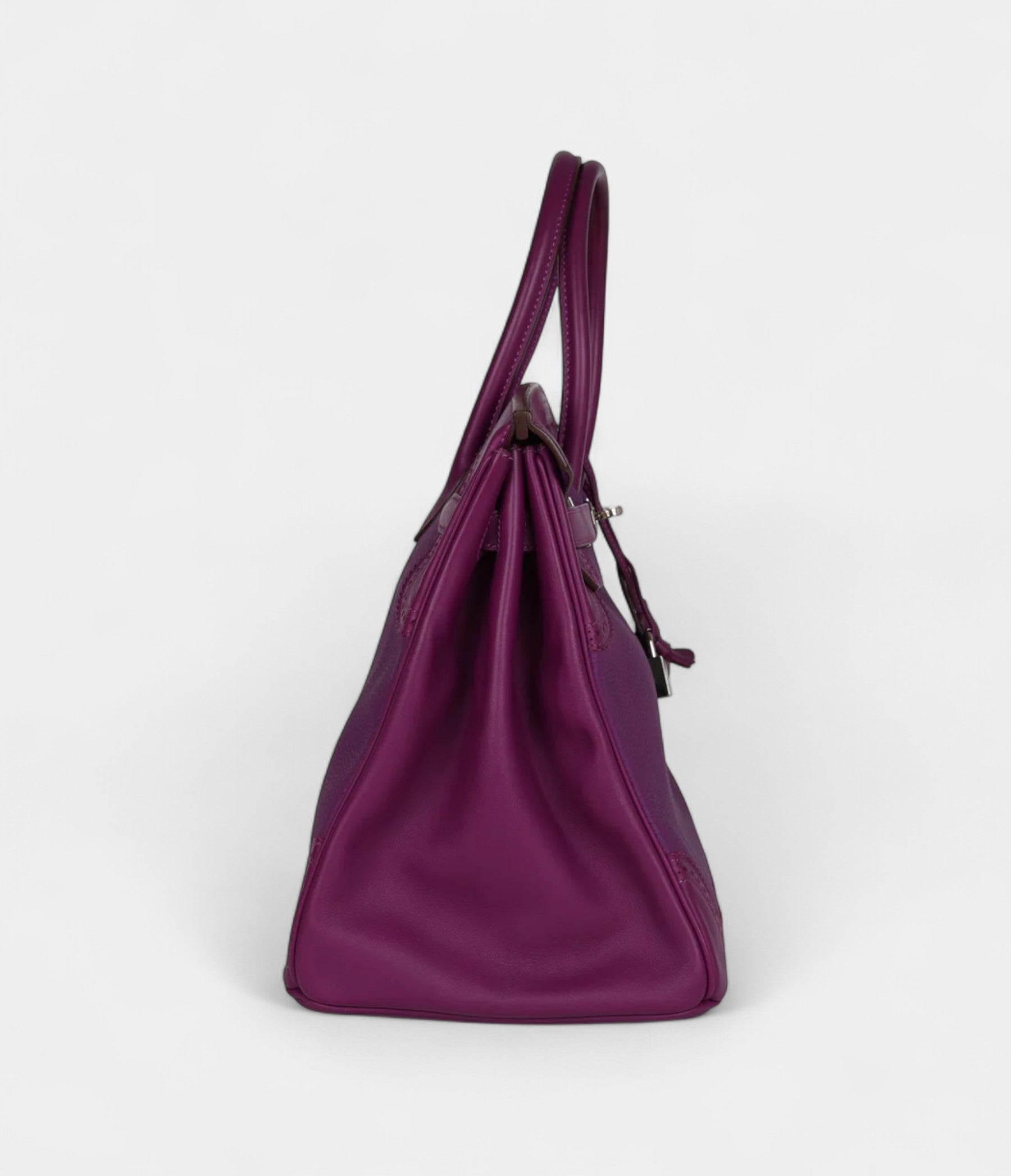Hermès Birkin 35 Ghillies Anemone Togo and Swift Palladium Hardware
