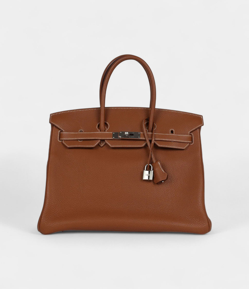 Hermès Birkin 35 Gold Togo Palladium Hardware