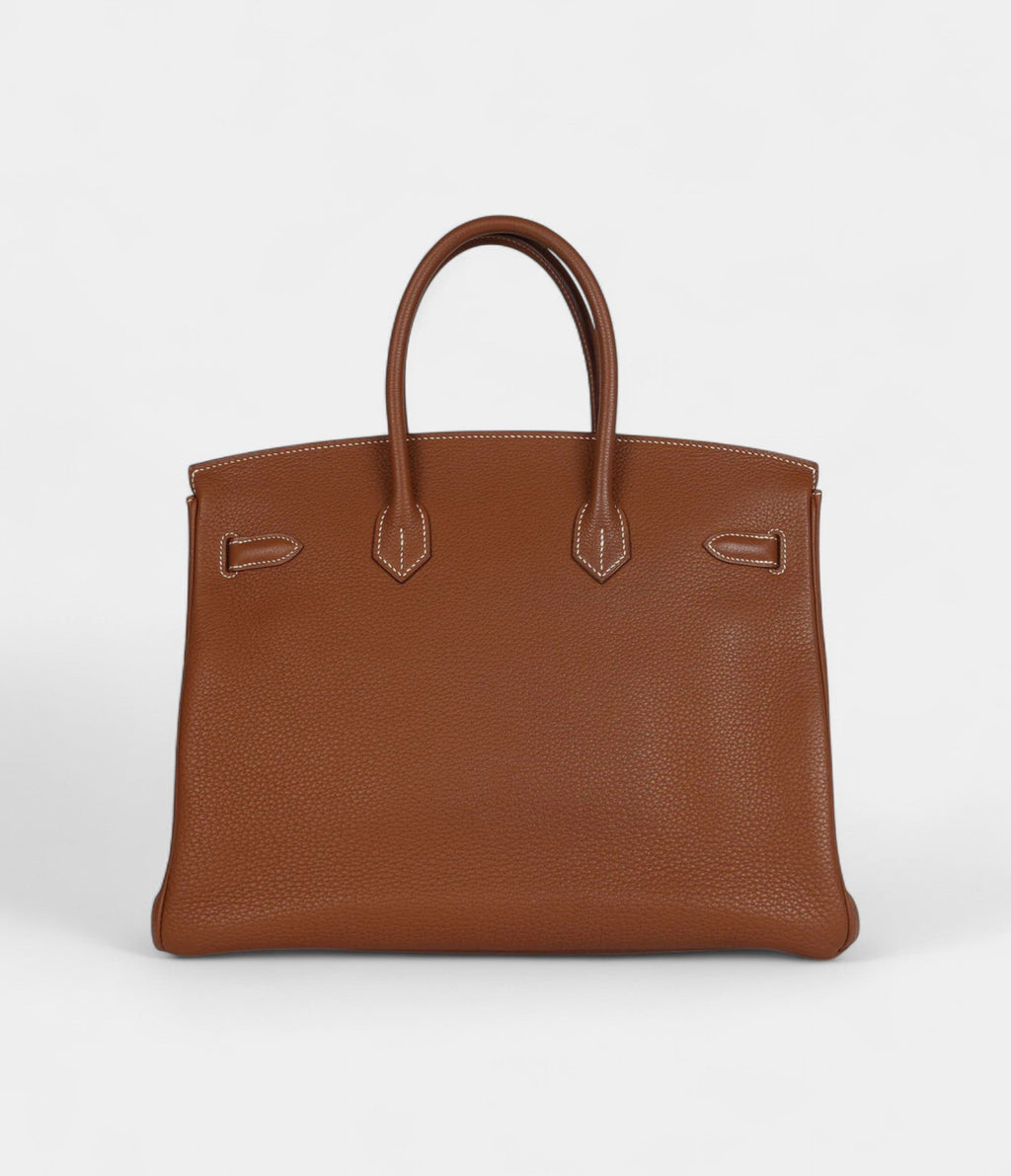 Hermès Birkin 35 Gold Togo Palladium Hardware
