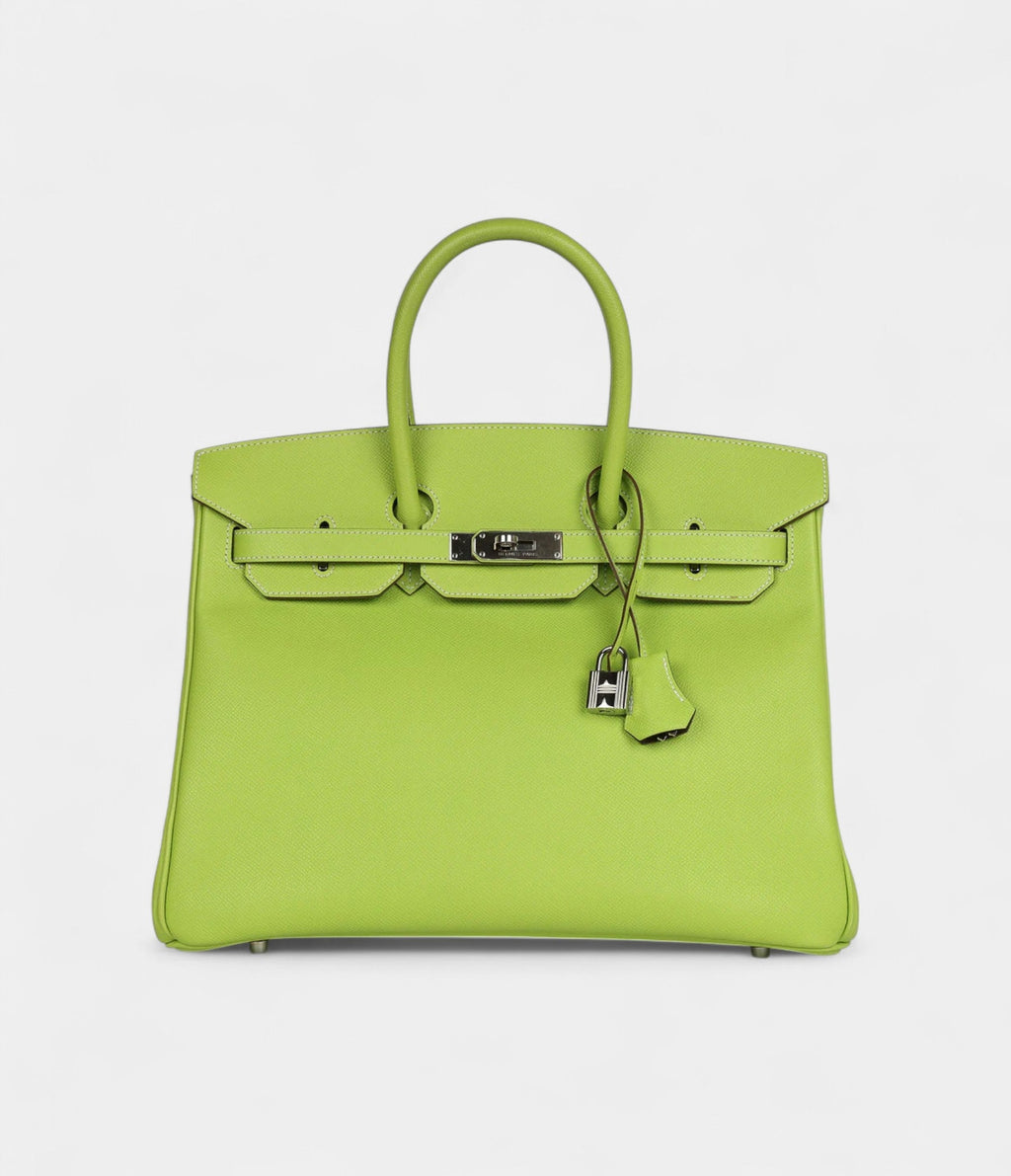 Hermès Birkin 35 Kiwi Candy Epsom Palladium Hardware