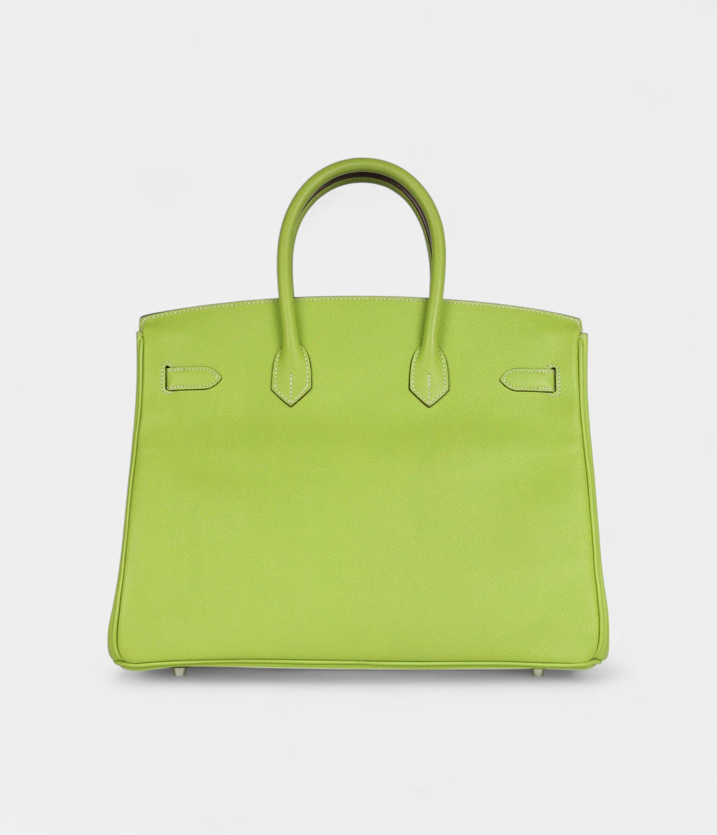 Hermès Birkin 35 Kiwi Candy Epsom Palladium Hardware