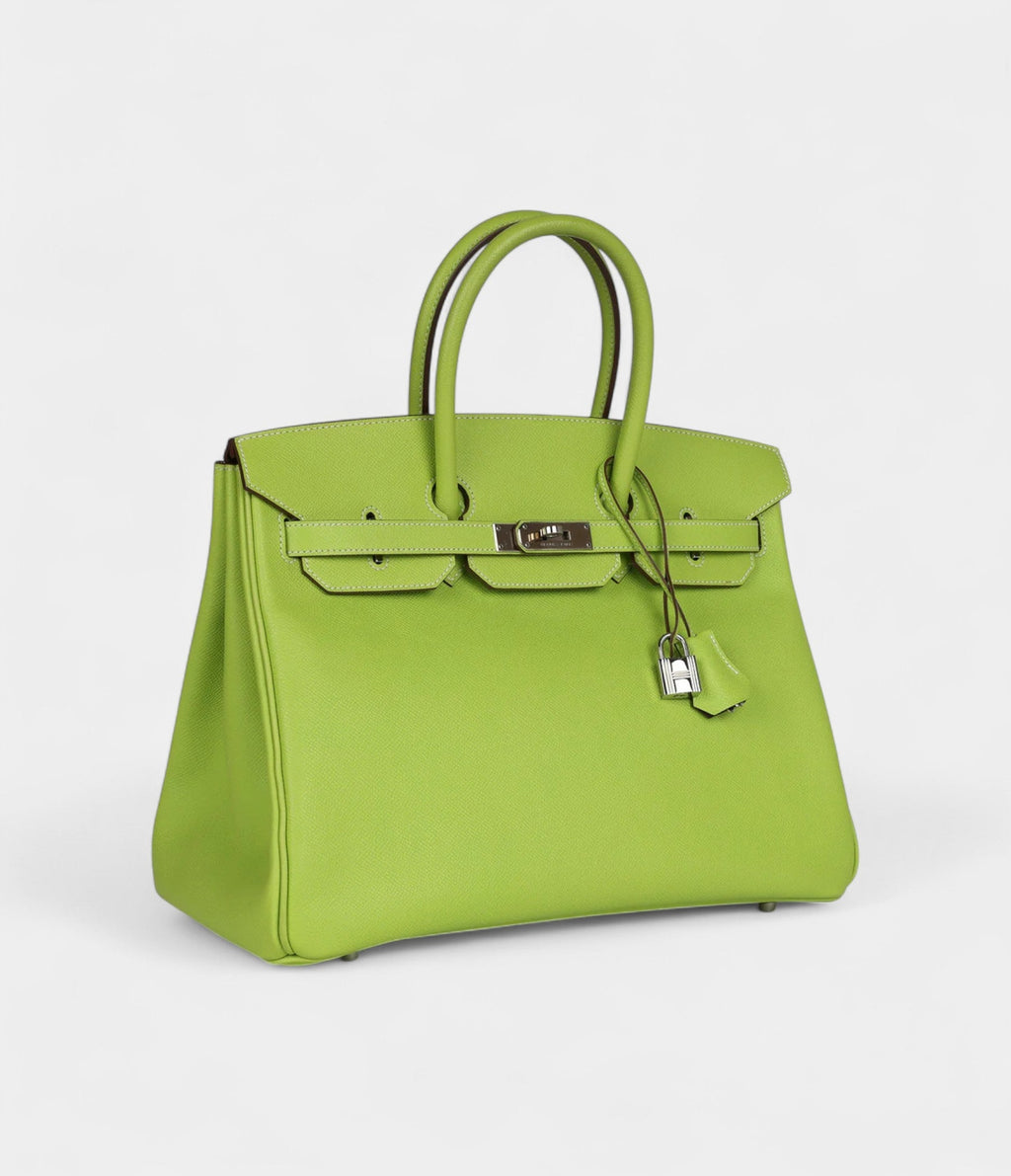Hermès Birkin 35 Kiwi Candy Epsom Palladium Hardware