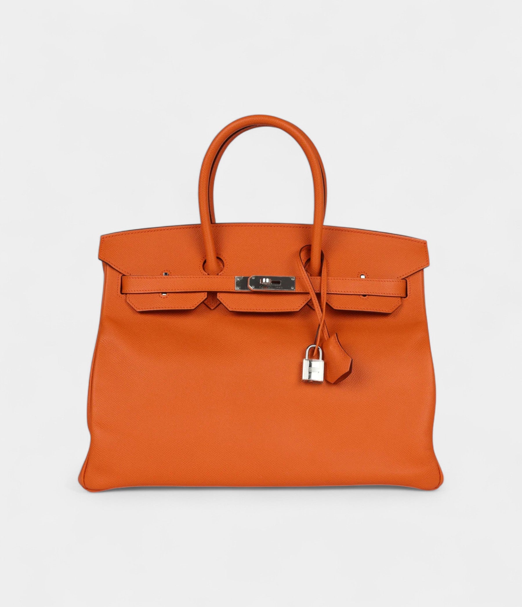 Hermès Birkin 35 Orange Epsom Palladium Hardware