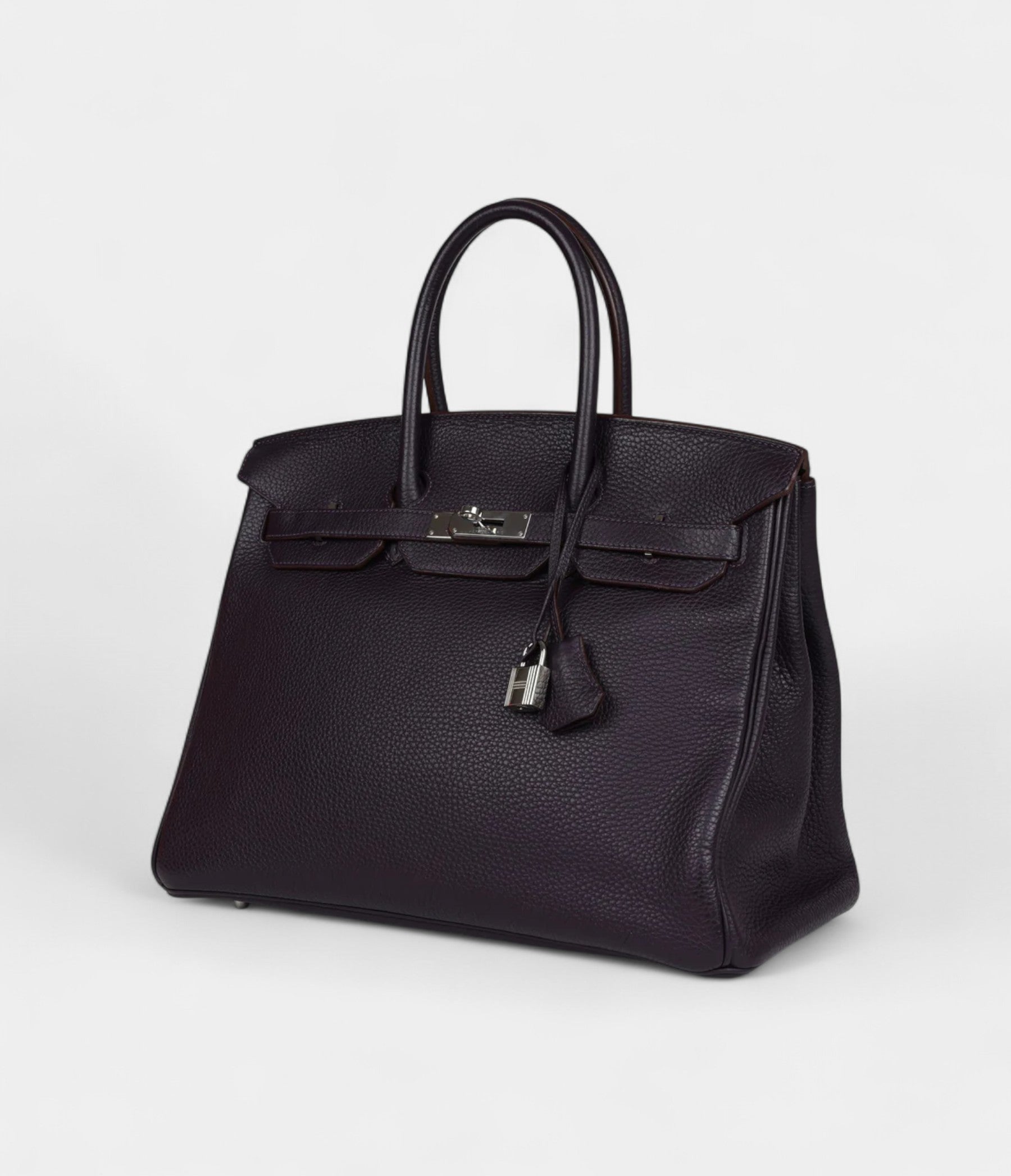 Hermès Birkin 35 Raisin Clemence Palladium Hardware