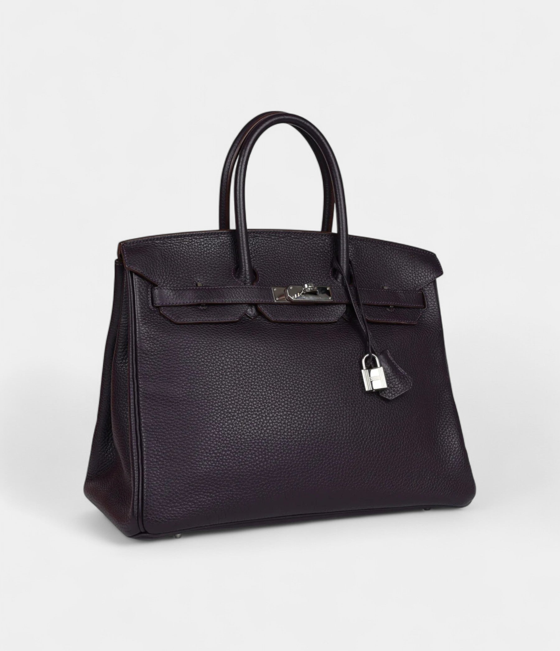 Hermès Birkin 35 Raisin Clemence Palladium Hardware