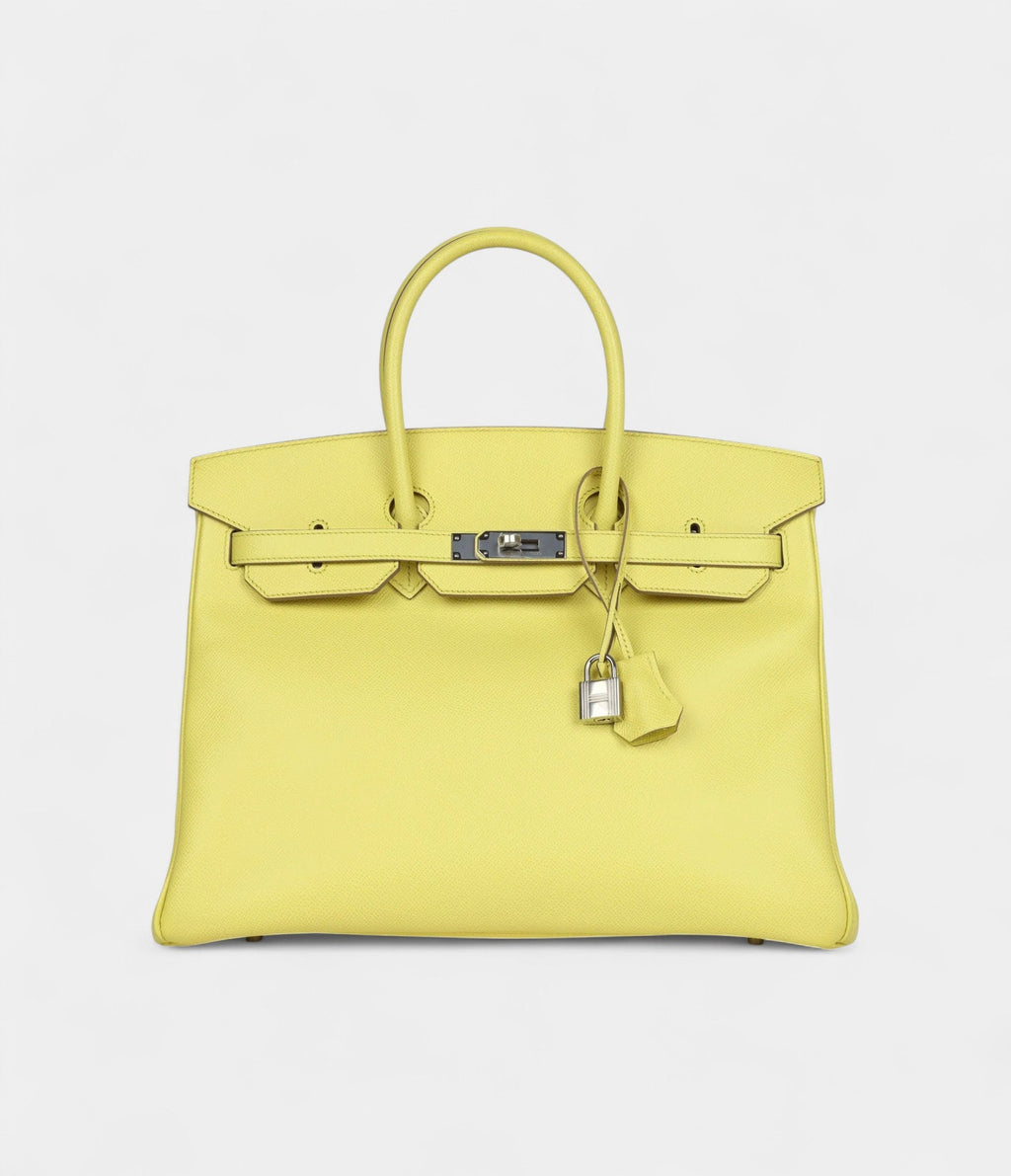 Hermès Birkin 35 Soufre Epsom Palladium Hardware