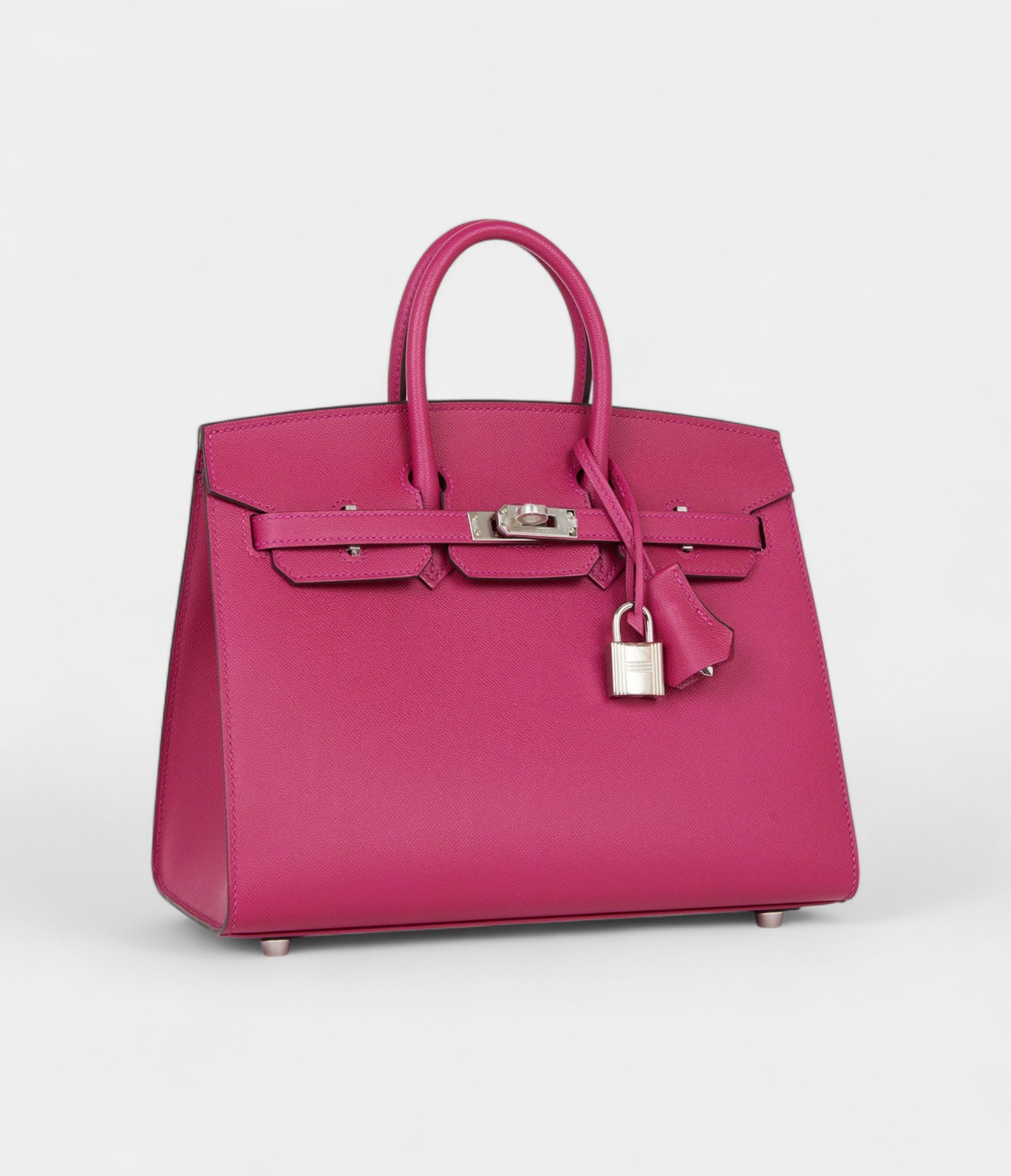 Hermès Birkin Sellier 25 Rose Pourpre Veau Madame Palladium Hardware