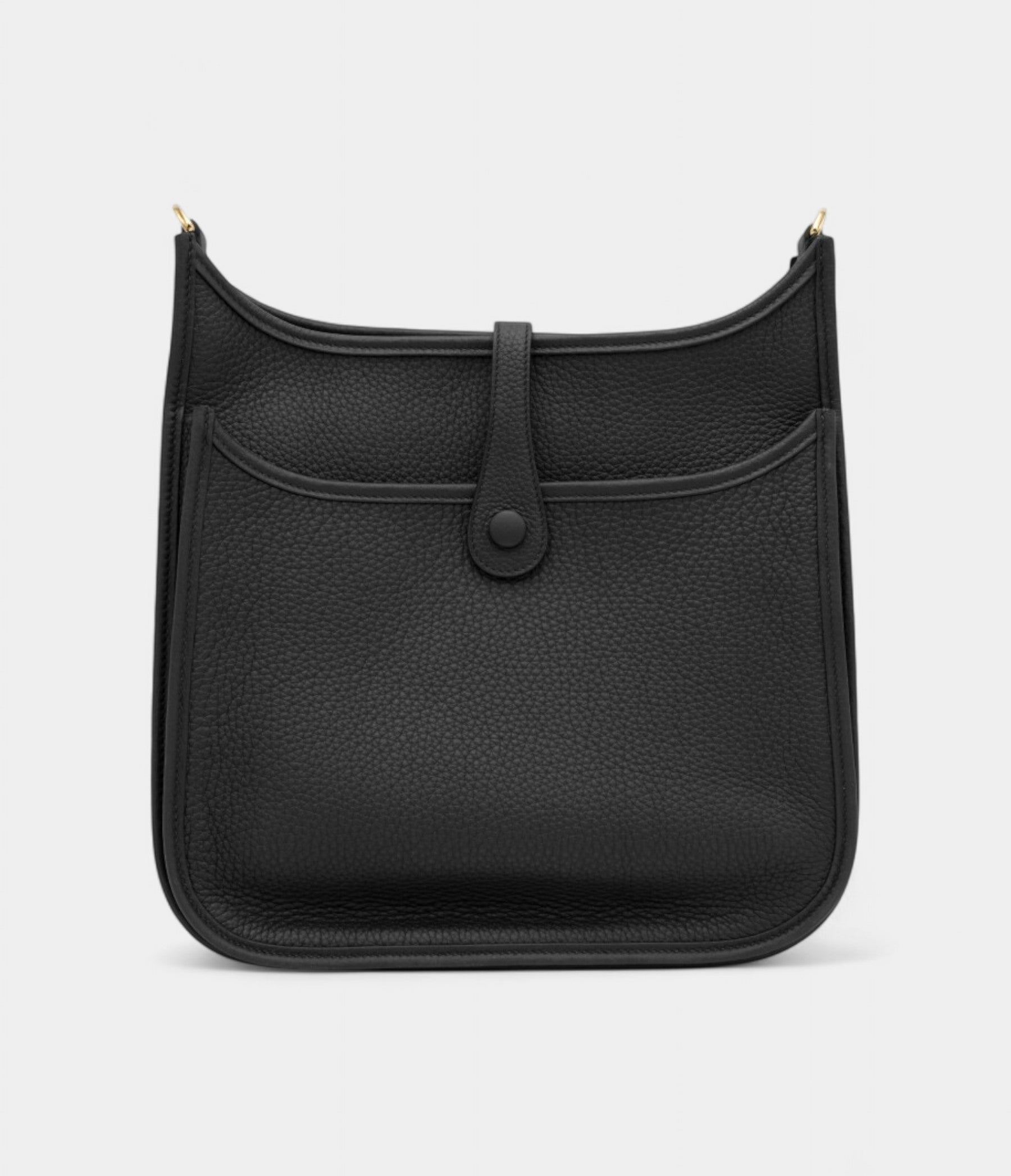 Hermès Black Clemence Evelyne III 29 Gold Hardware